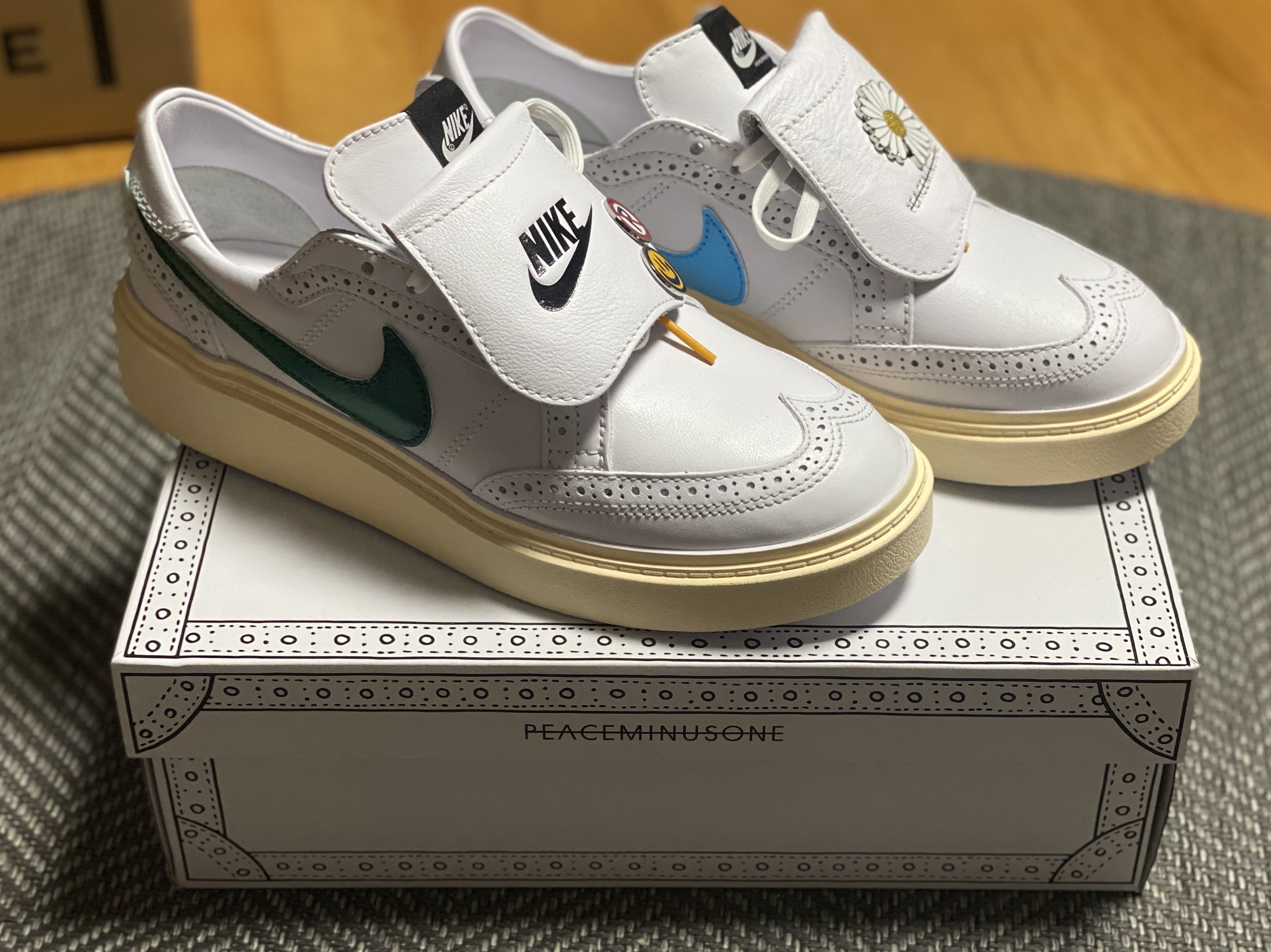 Nike x Peaceminusone Kwondo1 White 착용 스타일 - 2