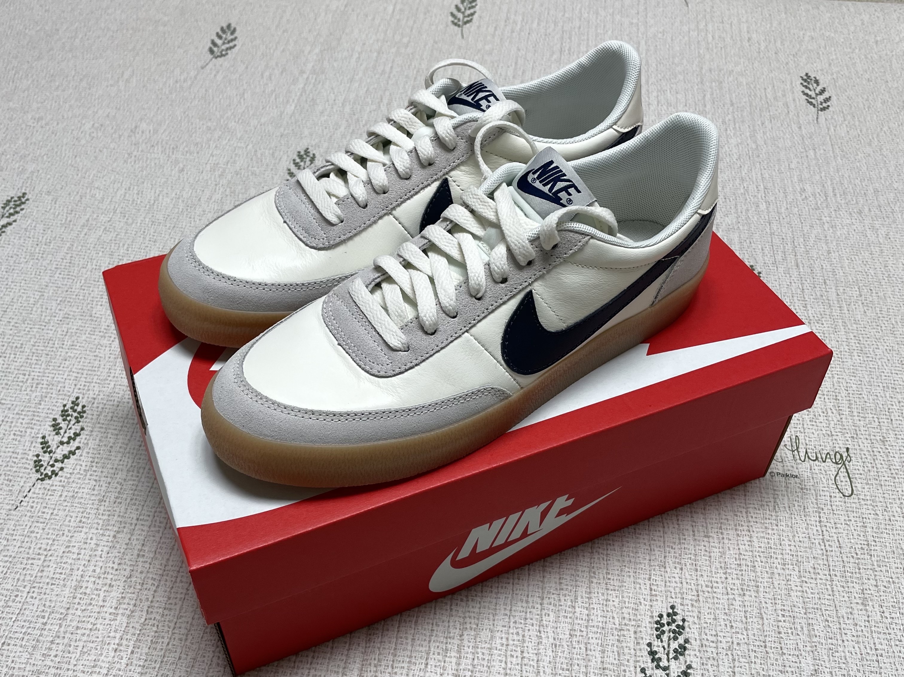 Nike x J.Crew Killshot 2 Sail Midnight Navy 착용 스타일