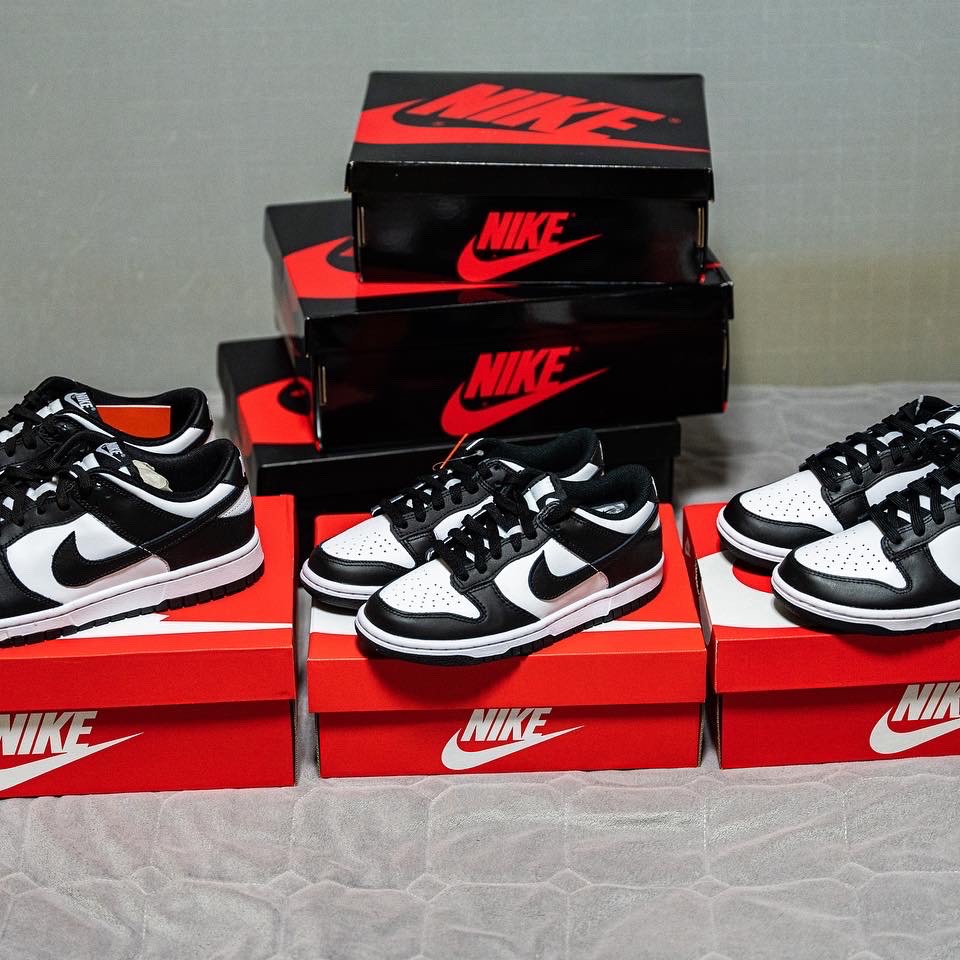 Nike Dunk Low Retro Black, (W) Nike Dunk Low Black 착용 스타일 - 2