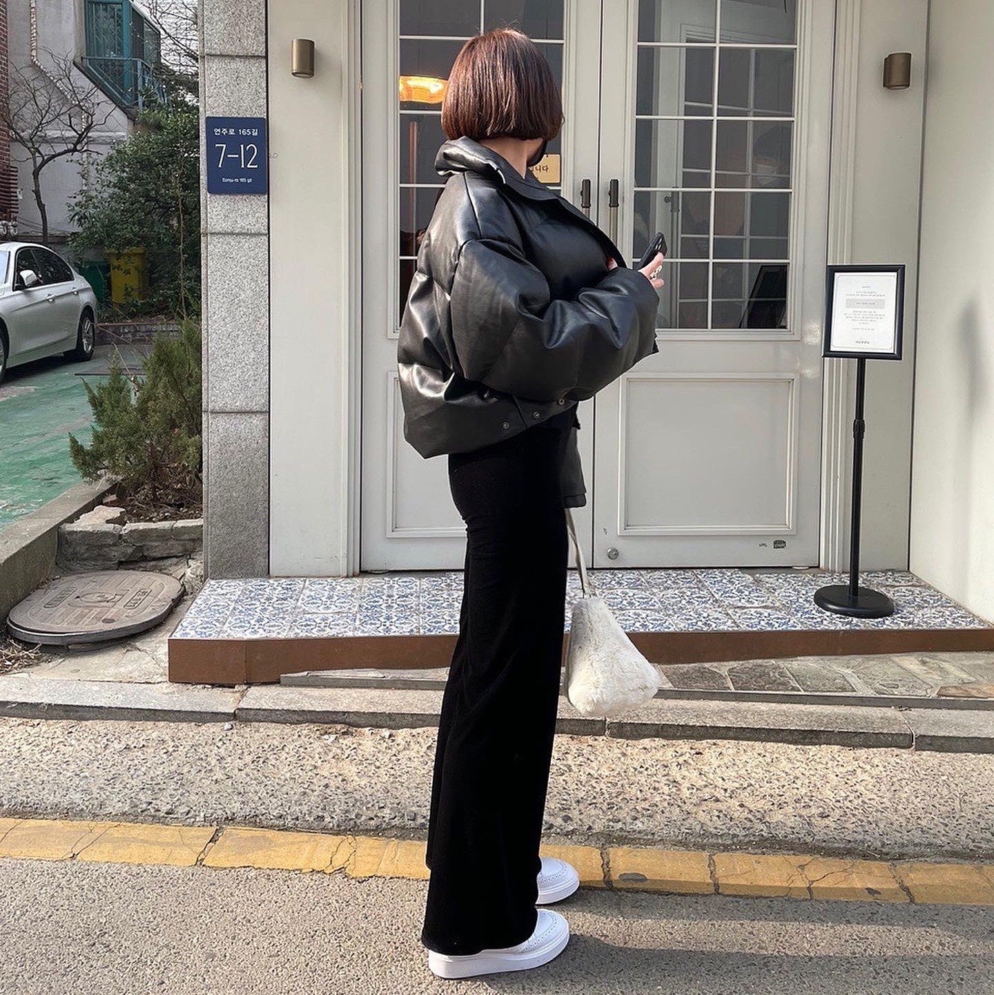Nike x Peaceminusone Kwondo1 White 착용 스타일 - 2