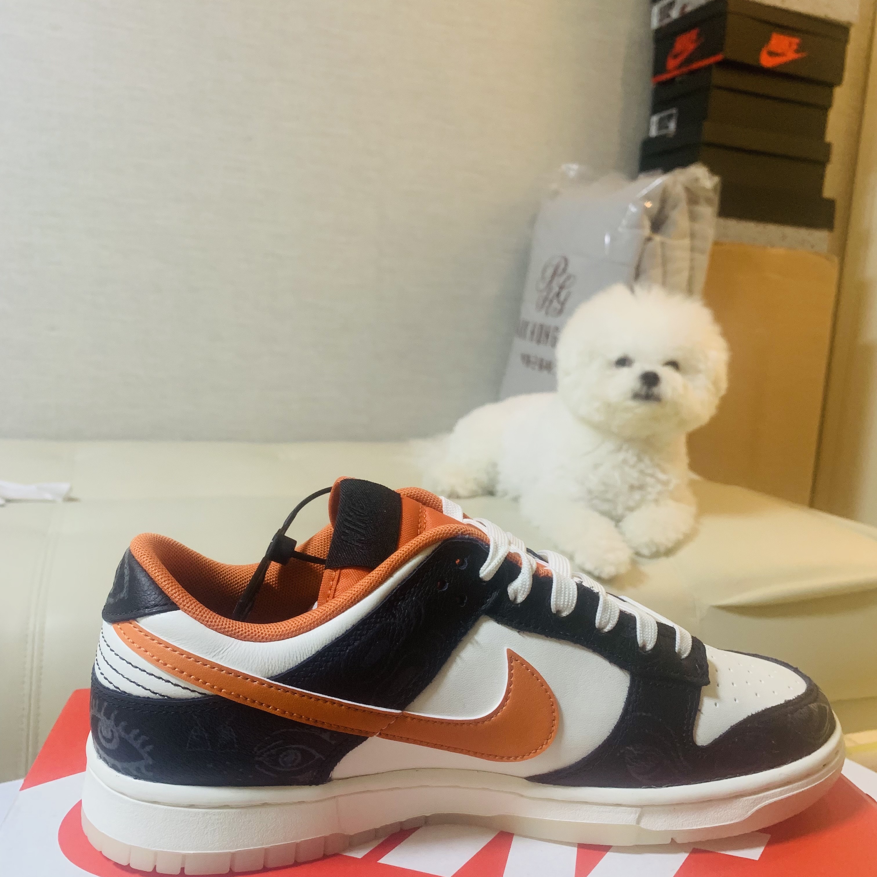 Nike Dunk Low Retro PRM Halloween 착용 스타일 - 1