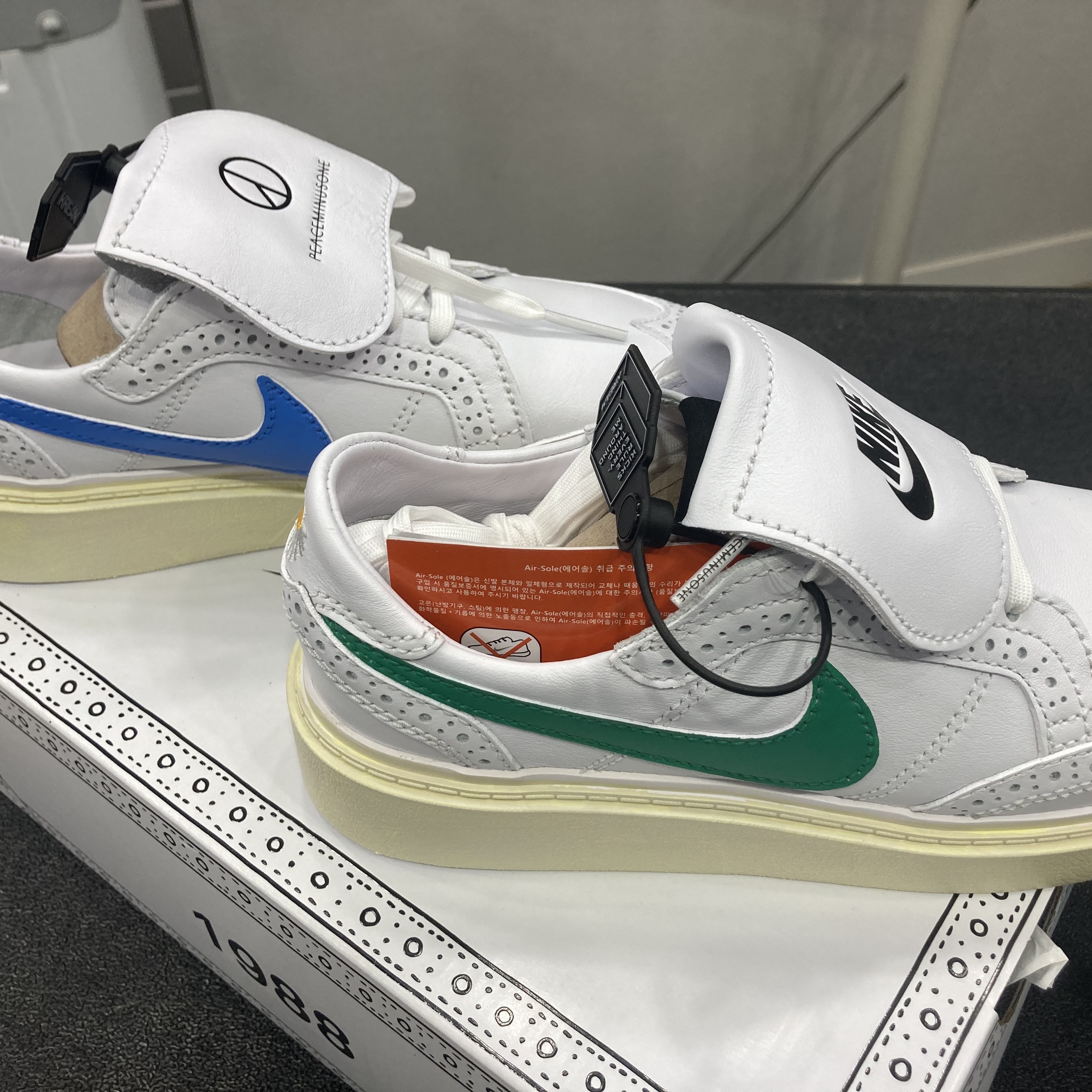 Nike x Peaceminusone Kwondo1 White 착용 스타일