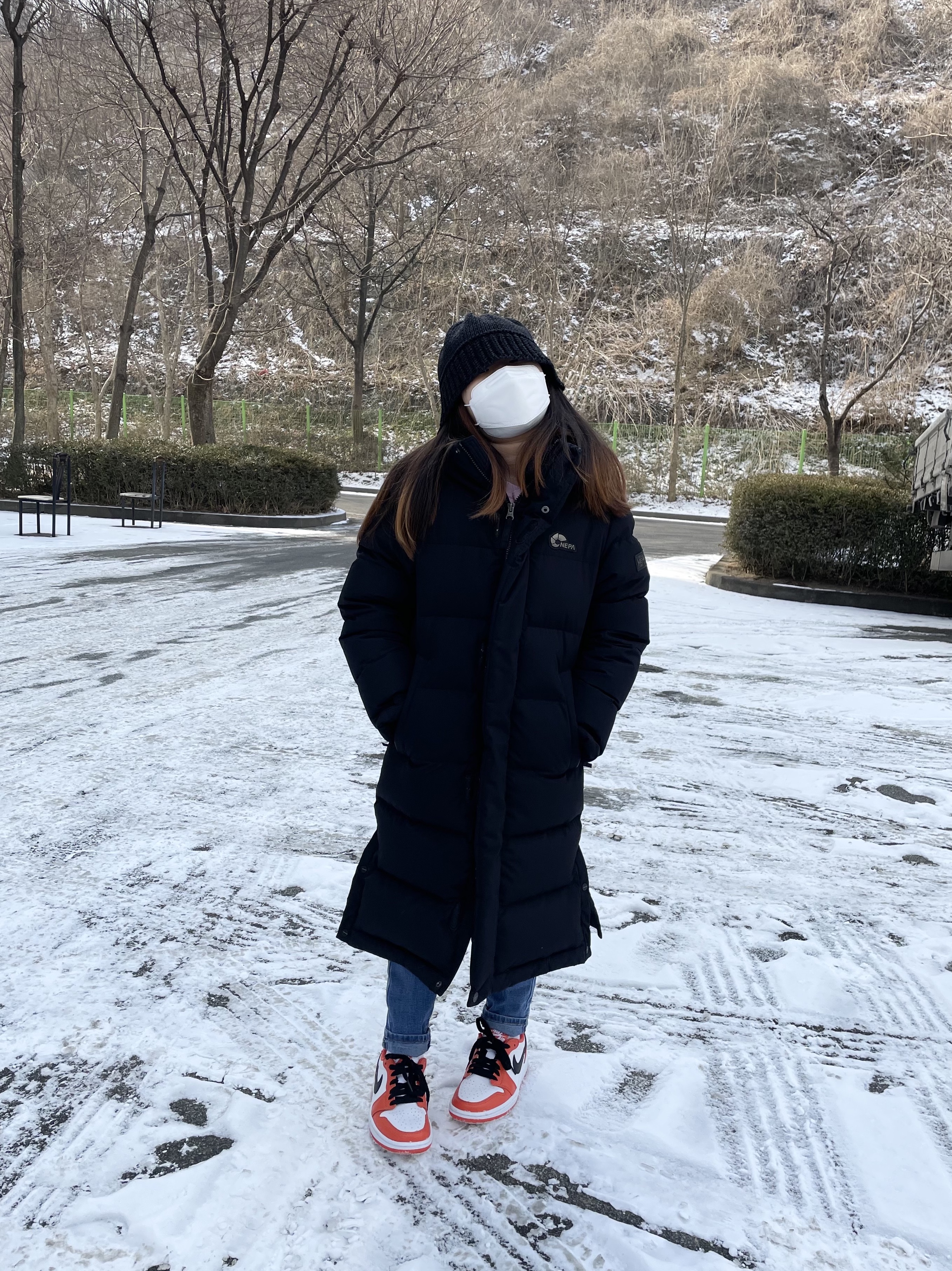 (W) Jordan 1 Low OG Starfish, Nike x Peaceminusone Kwondo1 White 착용 스타일 - 2
