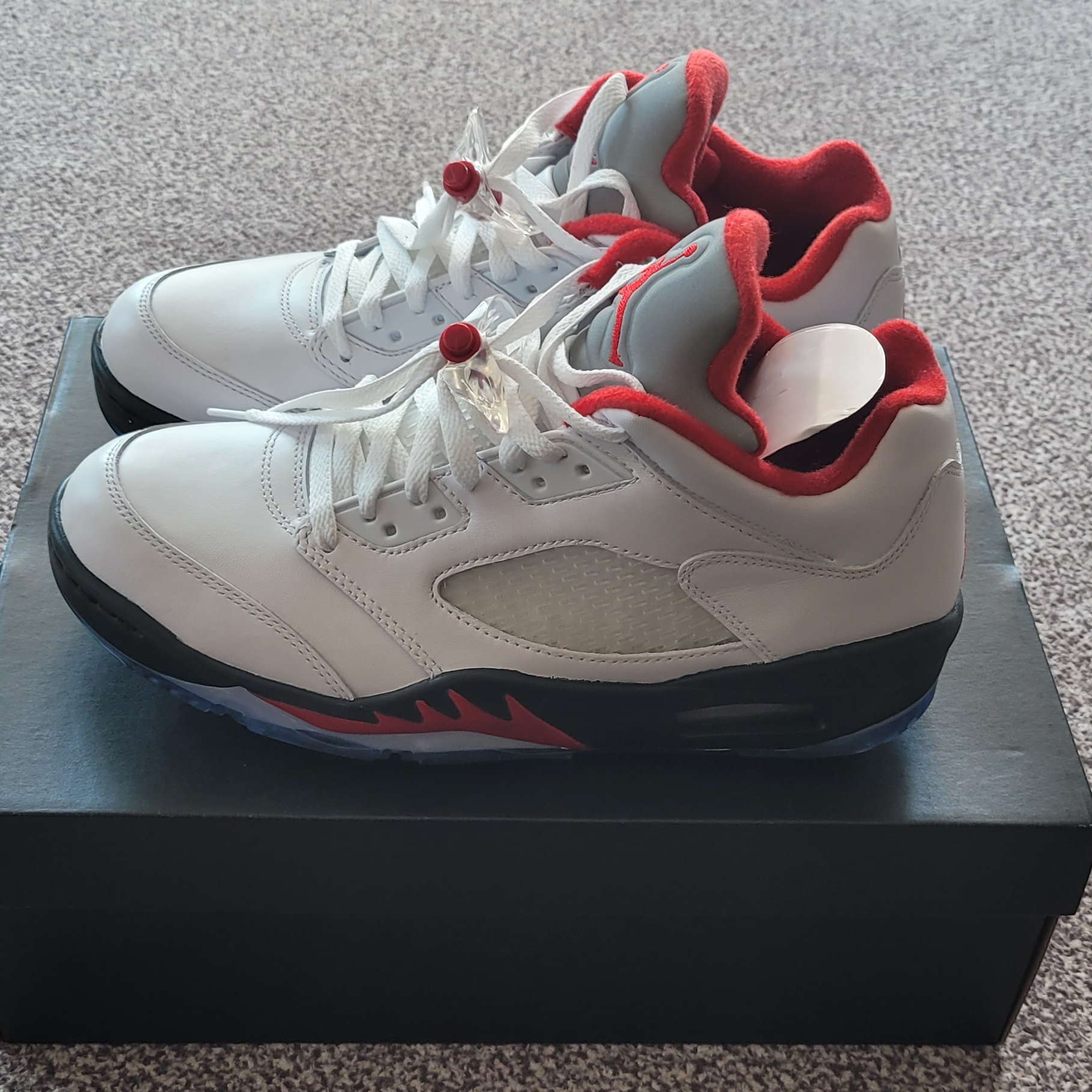 Jordan 5 Low Golf Fire Red 착용 스타일 - 2