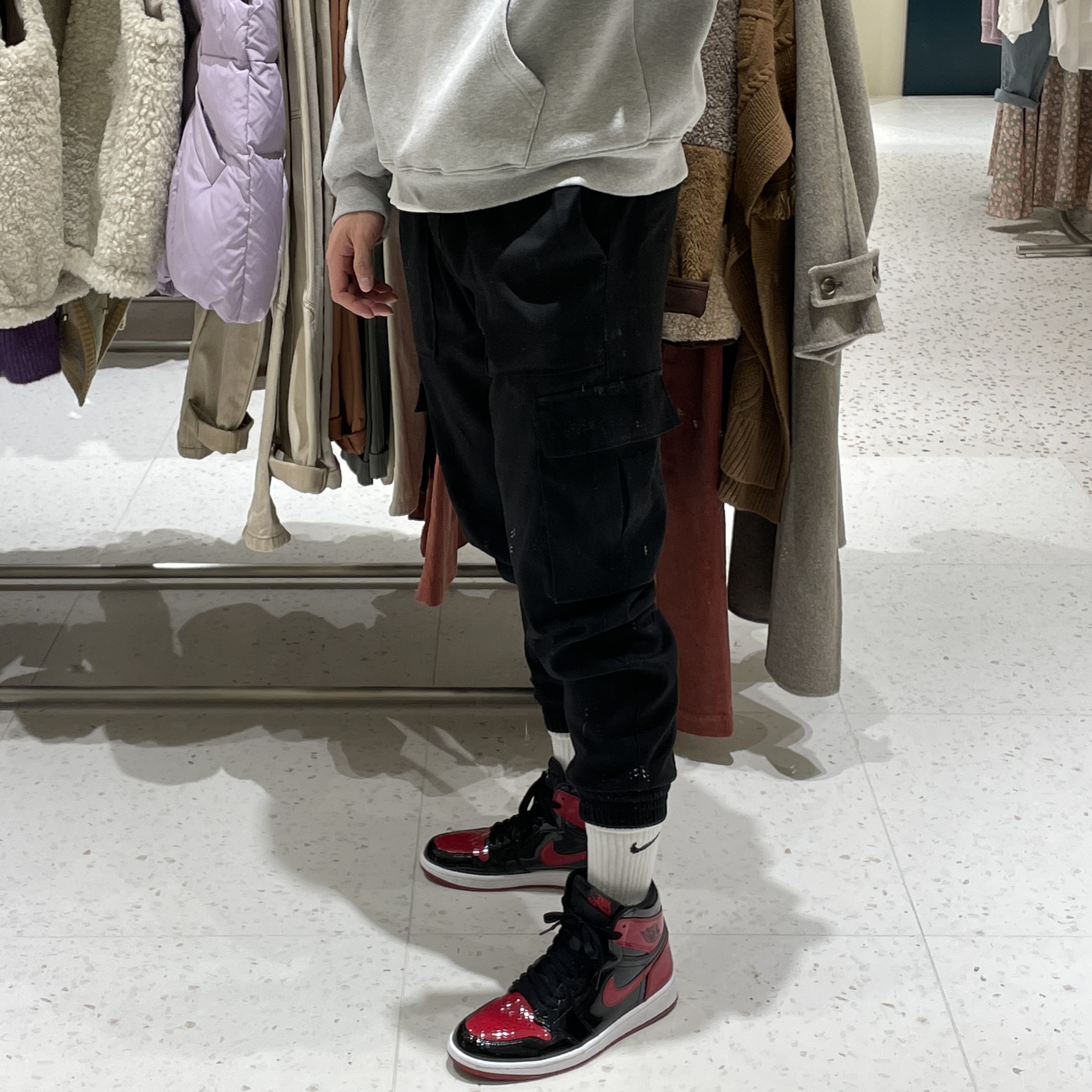 Jordan 1 Retro High OG Patent Bred 착용 스타일