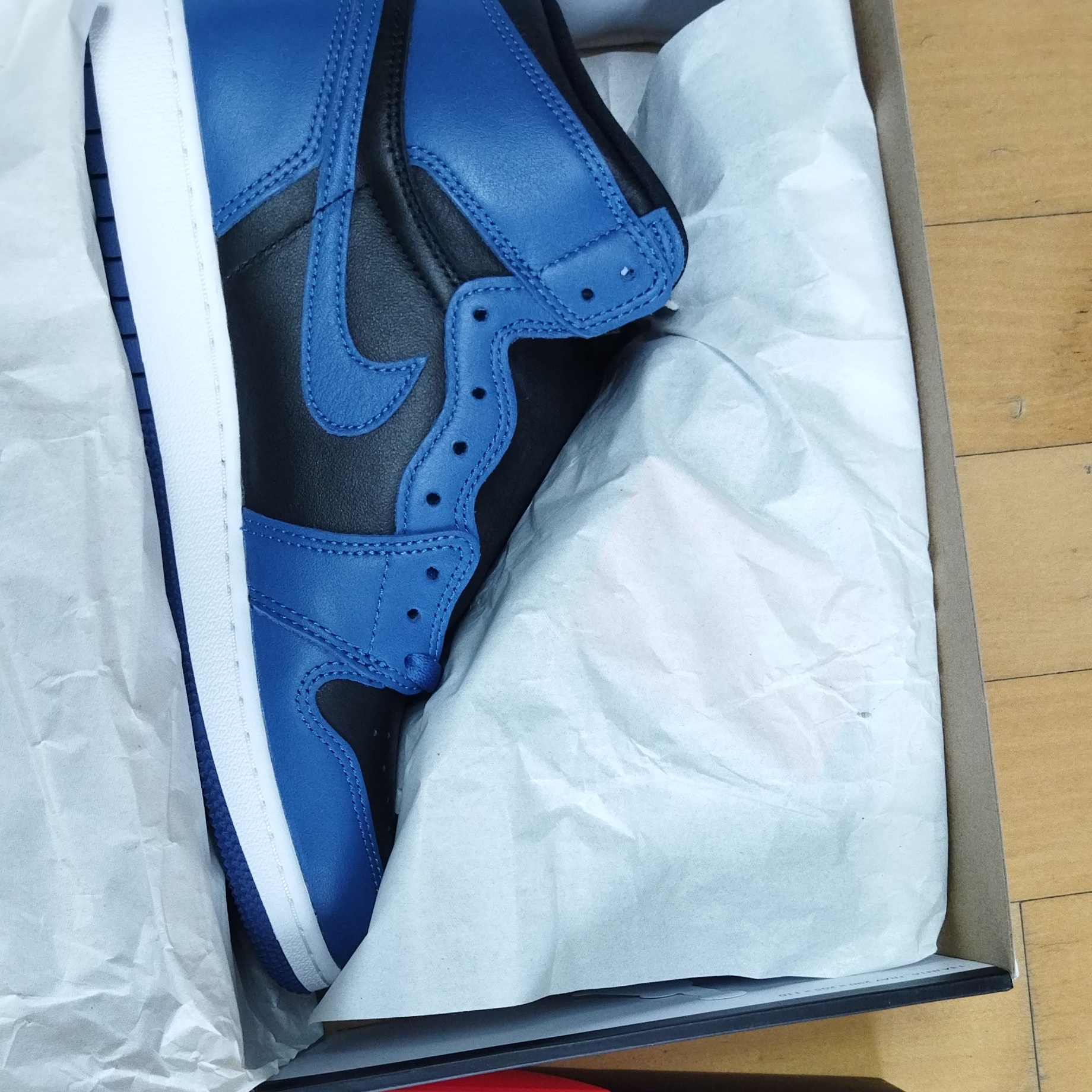 (GS) Jordan 1 Retro High OG Dark Marina Blue 착용 스타일 - 1