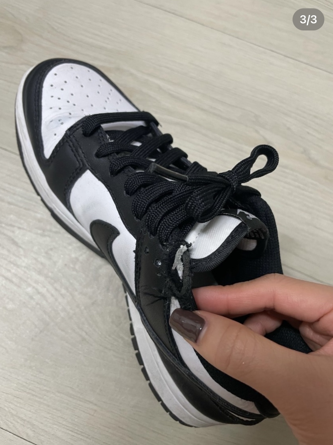 Nike Dunk Low Retro Black, (W) Nike Dunk Low Black 착용 스타일 - 3