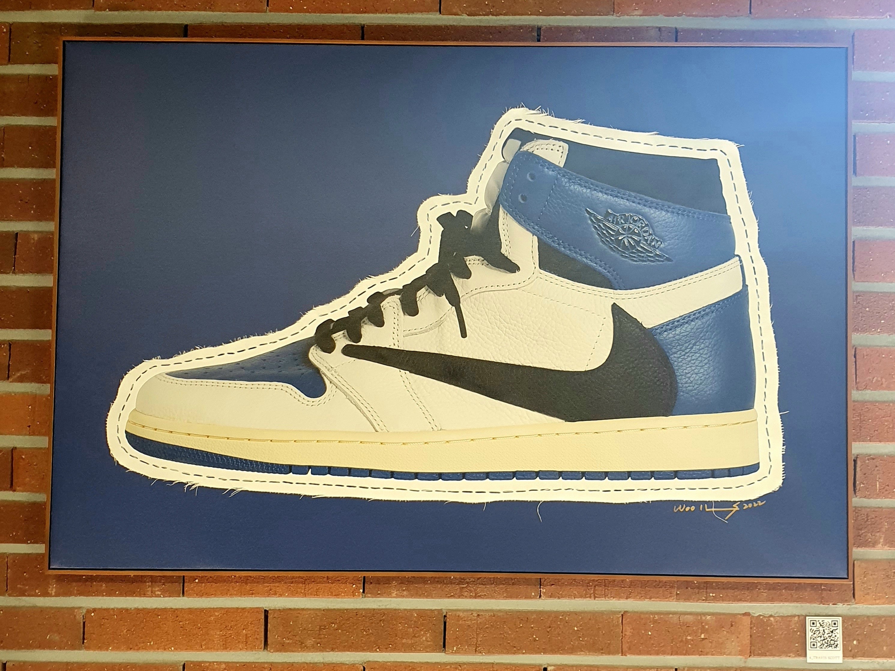 Jordan 1 x Travis Scott x Fragment Retro High OG SP Military Blue 착용 스타일