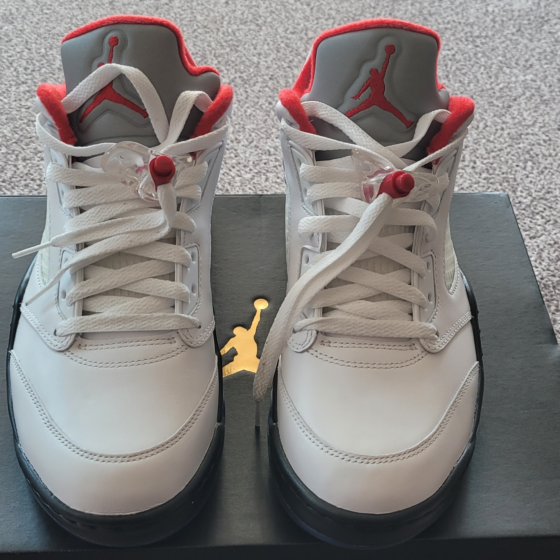 Jordan 5 Low Golf Fire Red 착용 스타일 - 1