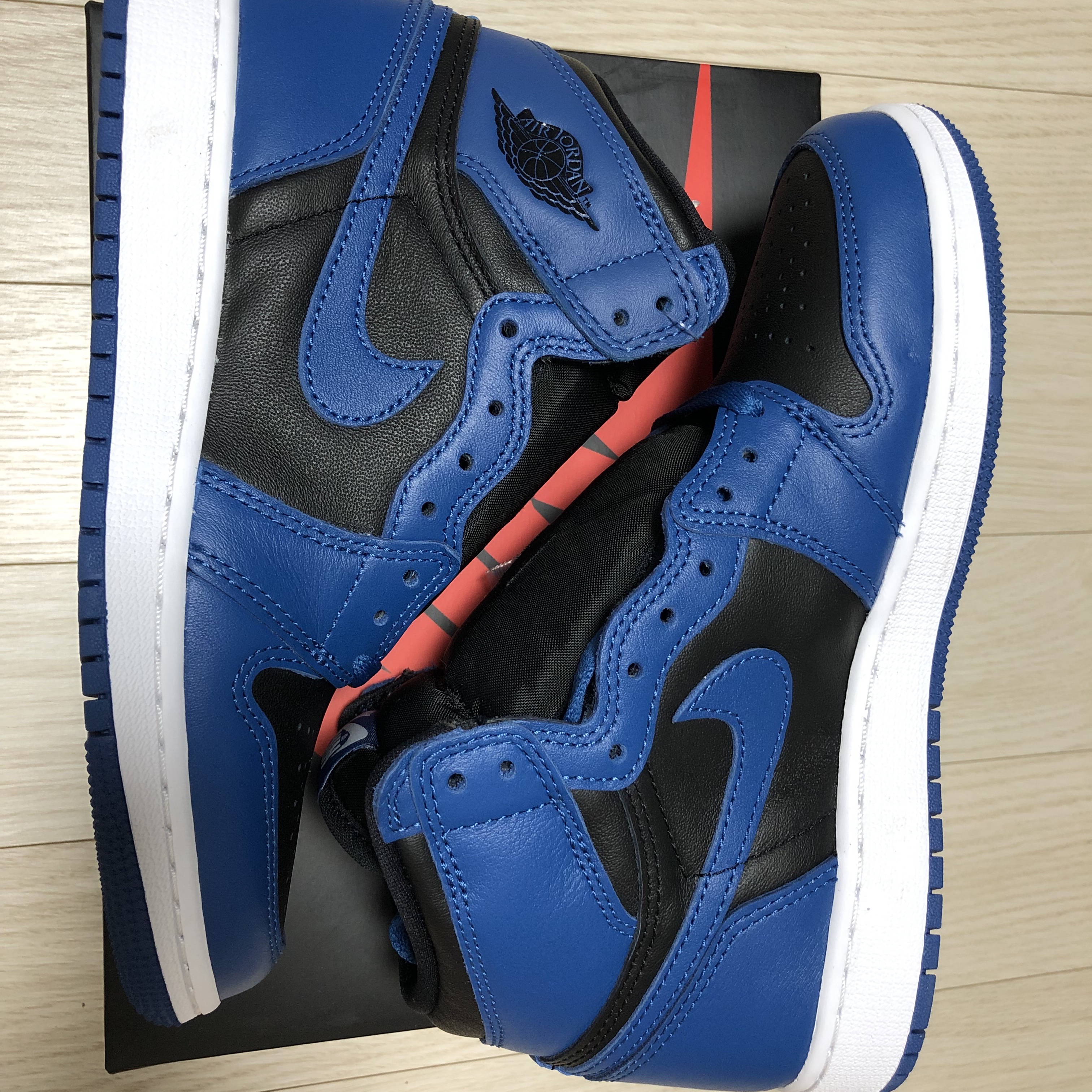 Jordan 1 Retro High OG Dark Marina Blue, (GS) Jordan 1 Retro High OG Dark Marina Blue 착용 스타일 - 2