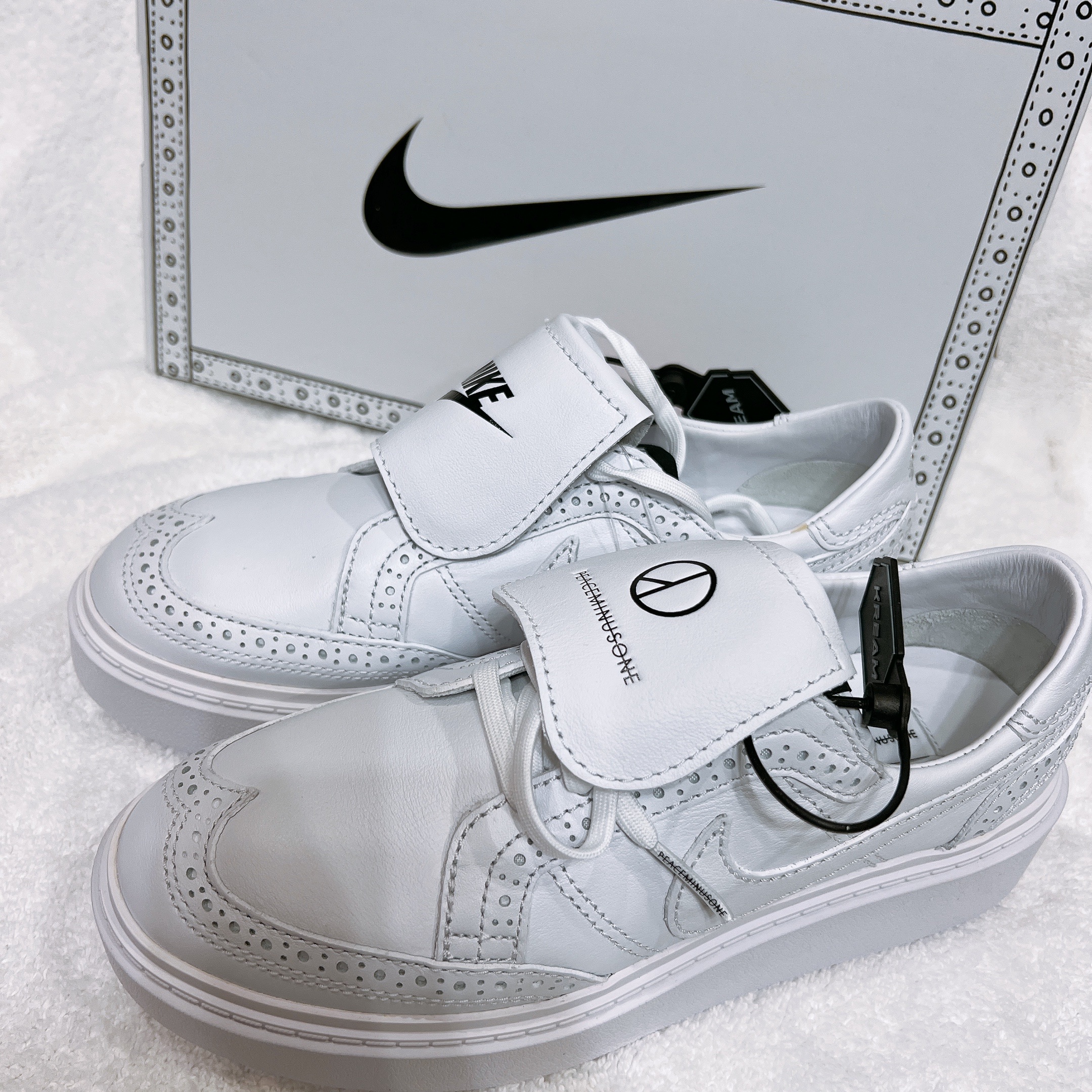 Nike x Peaceminusone Kwondo1 White 착용 스타일