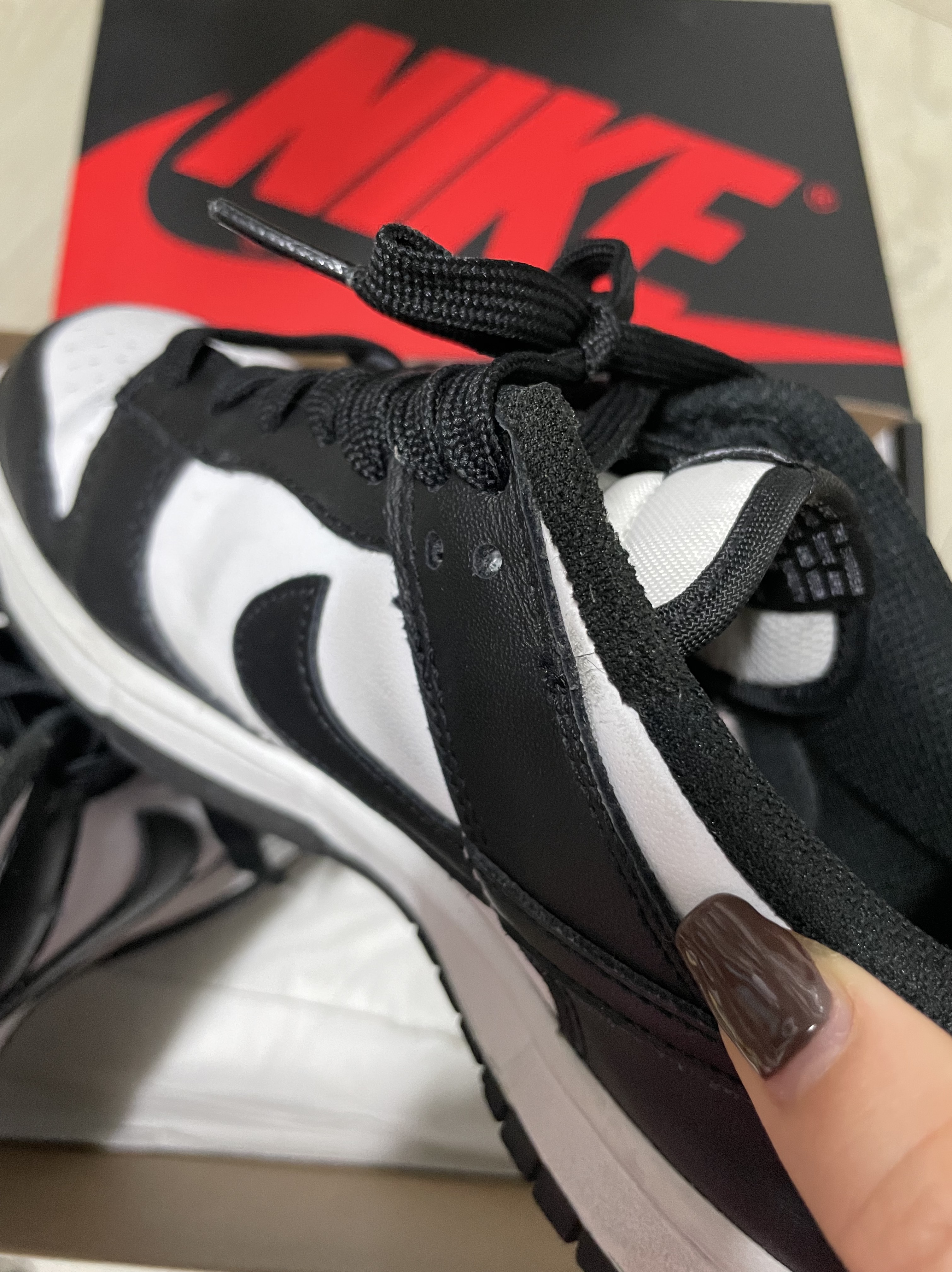 Nike Dunk Low Retro Black, (W) Nike Dunk Low Black 착용 스타일 - 4