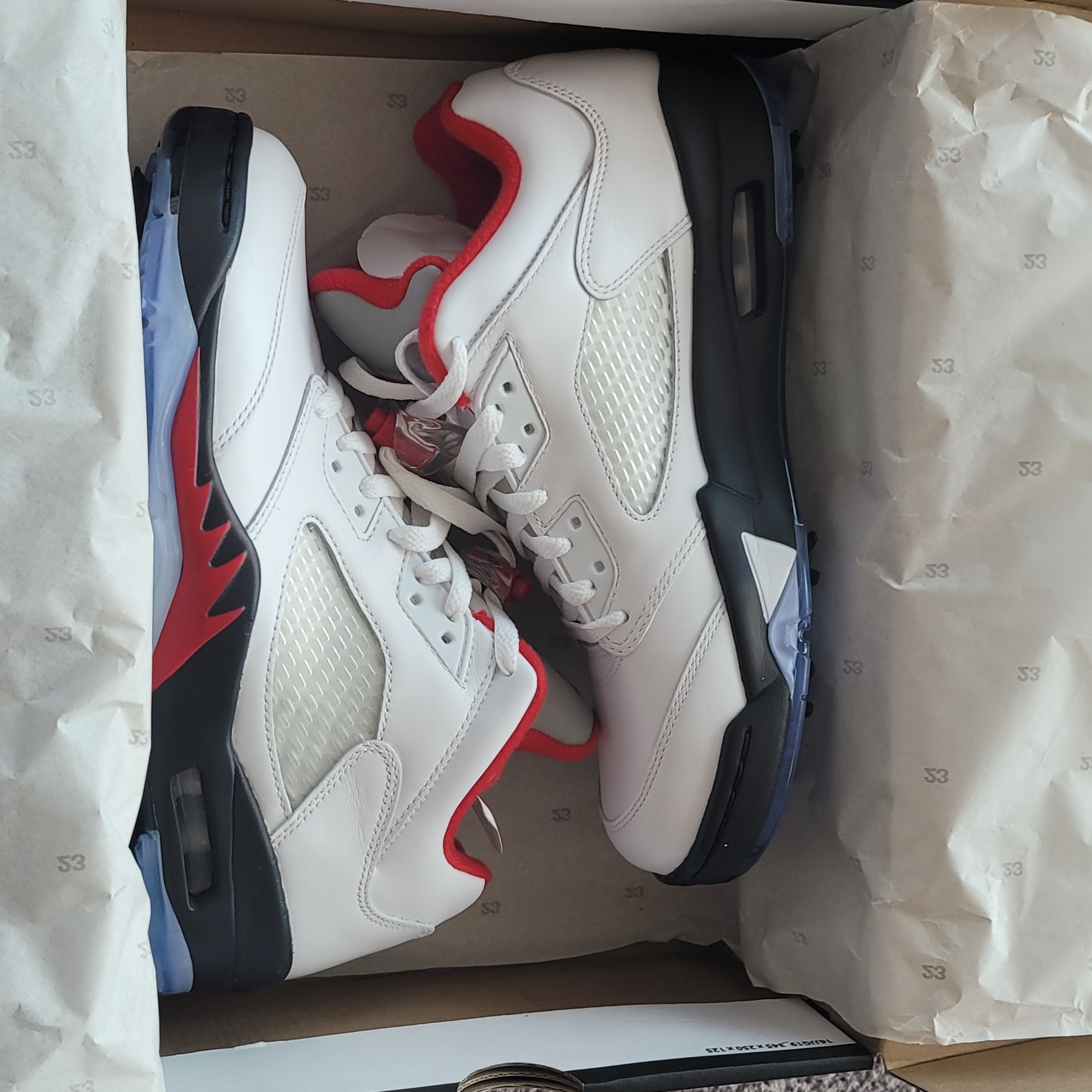 Jordan 5 Low Golf Fire Red 착용 스타일 - 4