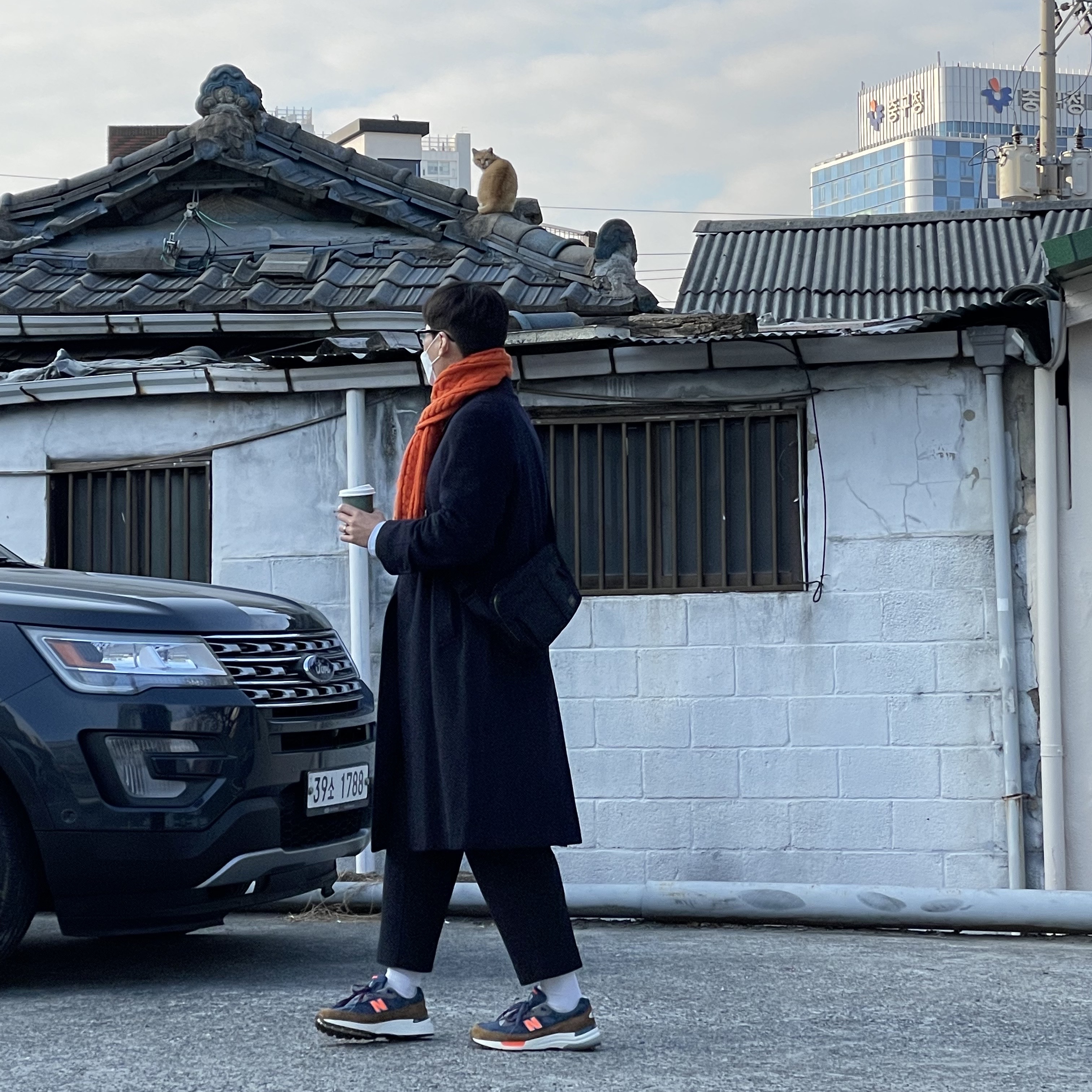 New Balance x J.Crew 992 Made in USA New York 착용 스타일