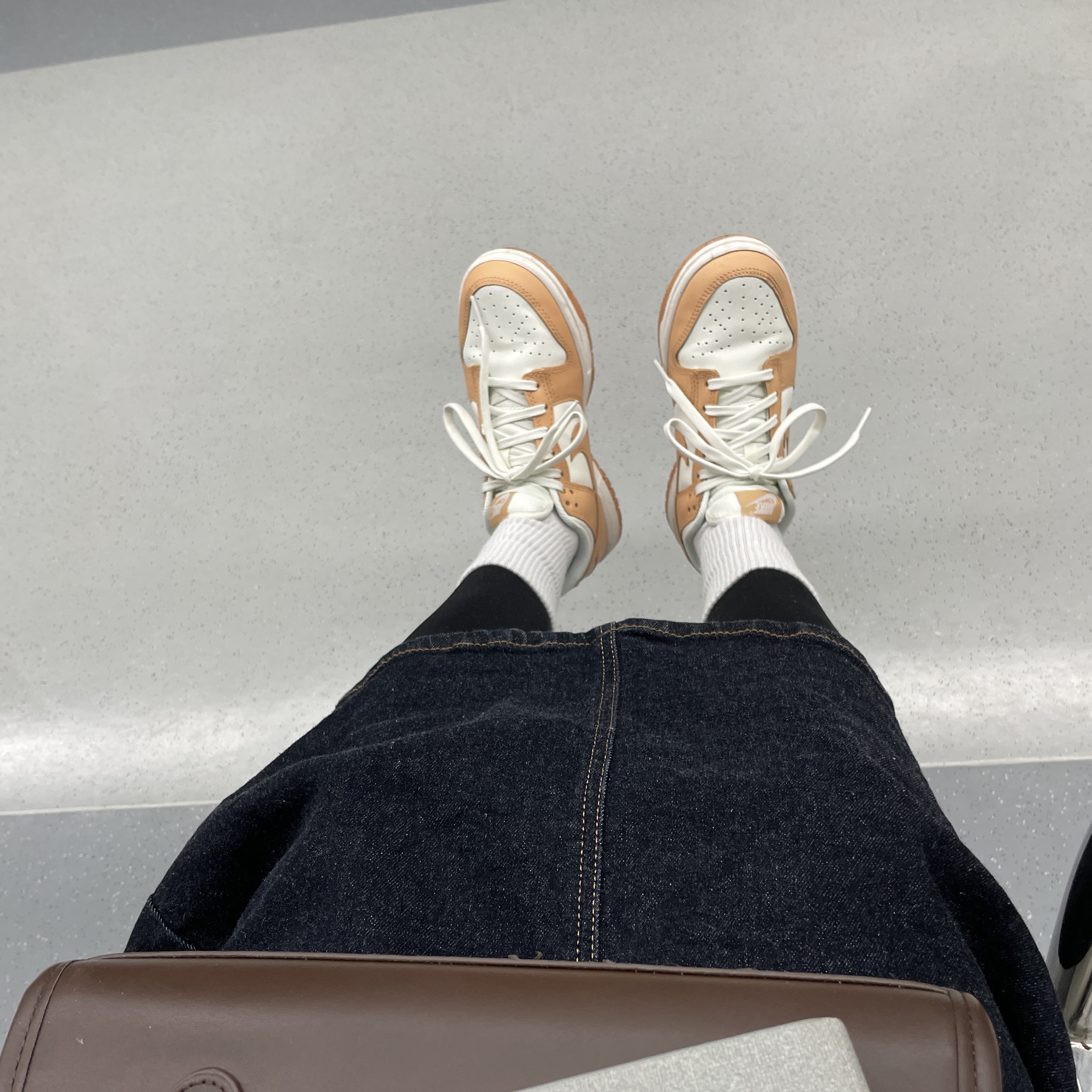 (W) Nike Dunk Low Harvest Moon 착용 스타일