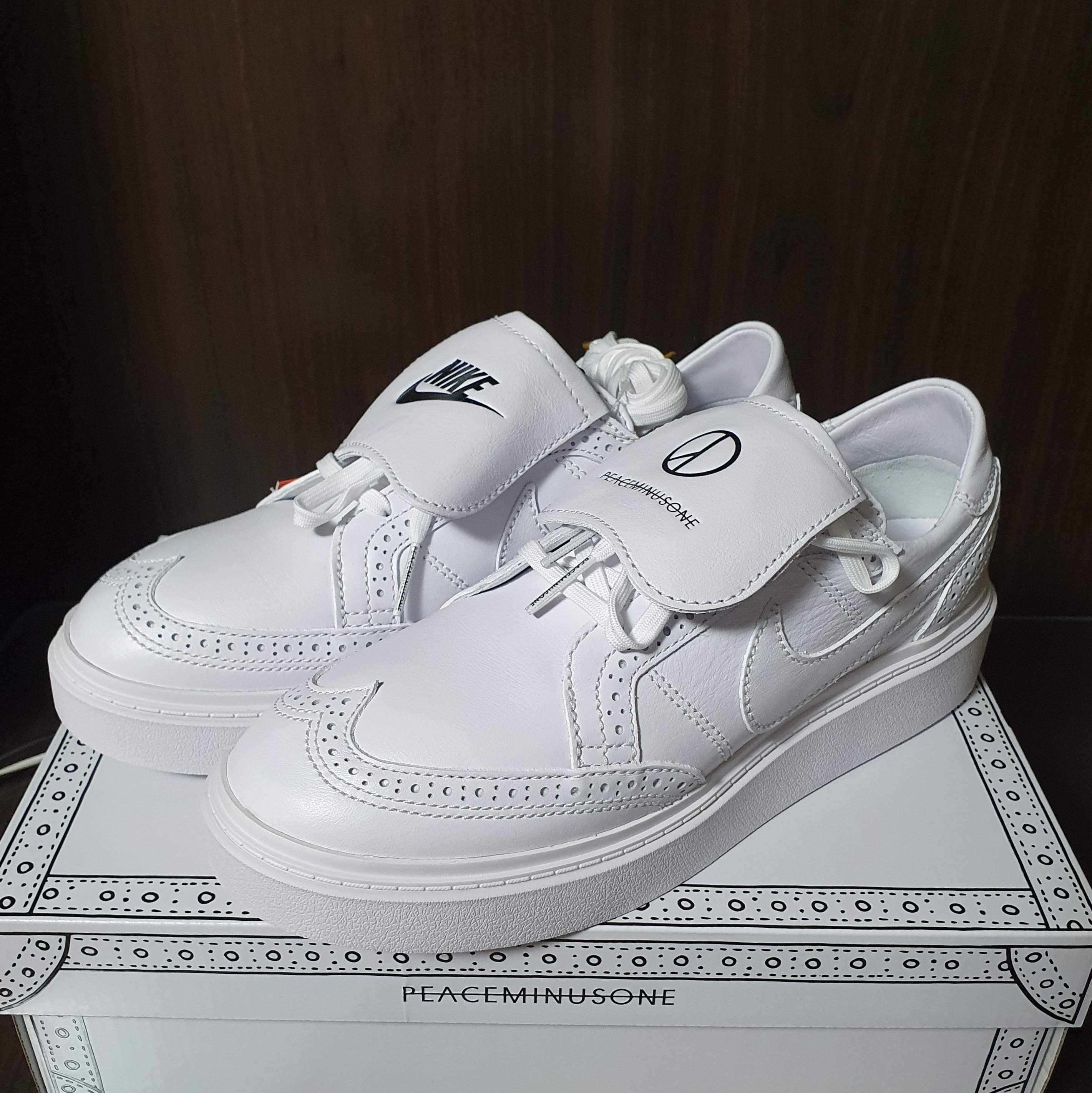 Nike x Peaceminusone Kwondo1 White 착용 스타일