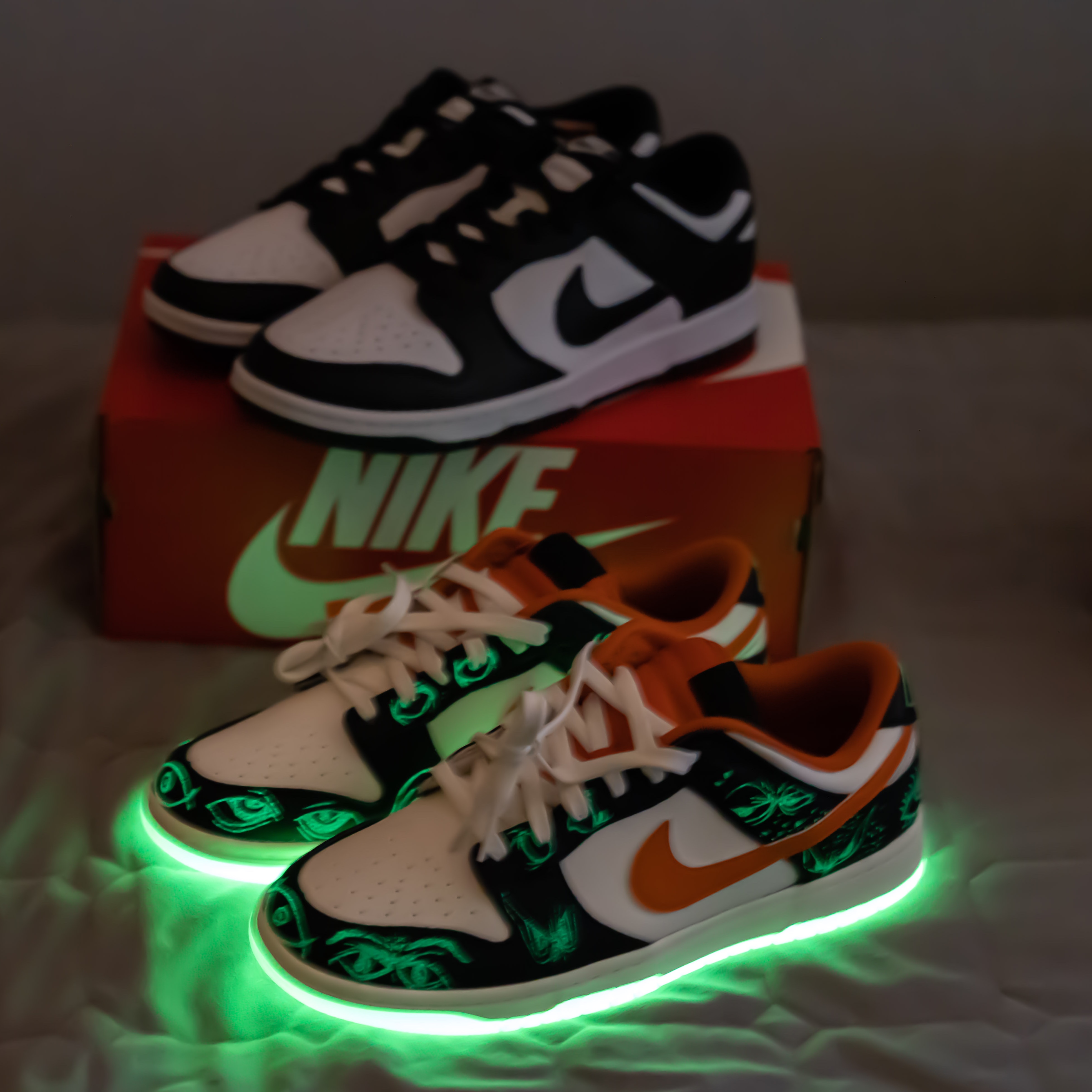 Nike Dunk Low Retro PRM Halloween, Nike Dunk Low Retro Black 착용 스타일