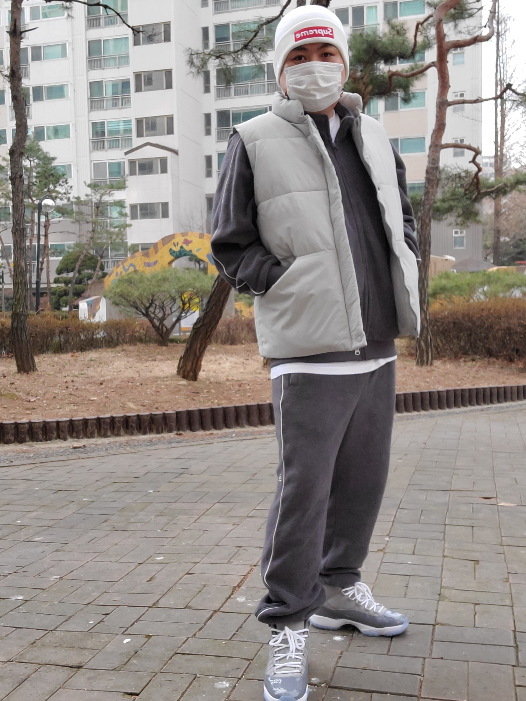 Jordan 11 Retro Cool Grey 2021 착용 스타일 - 1