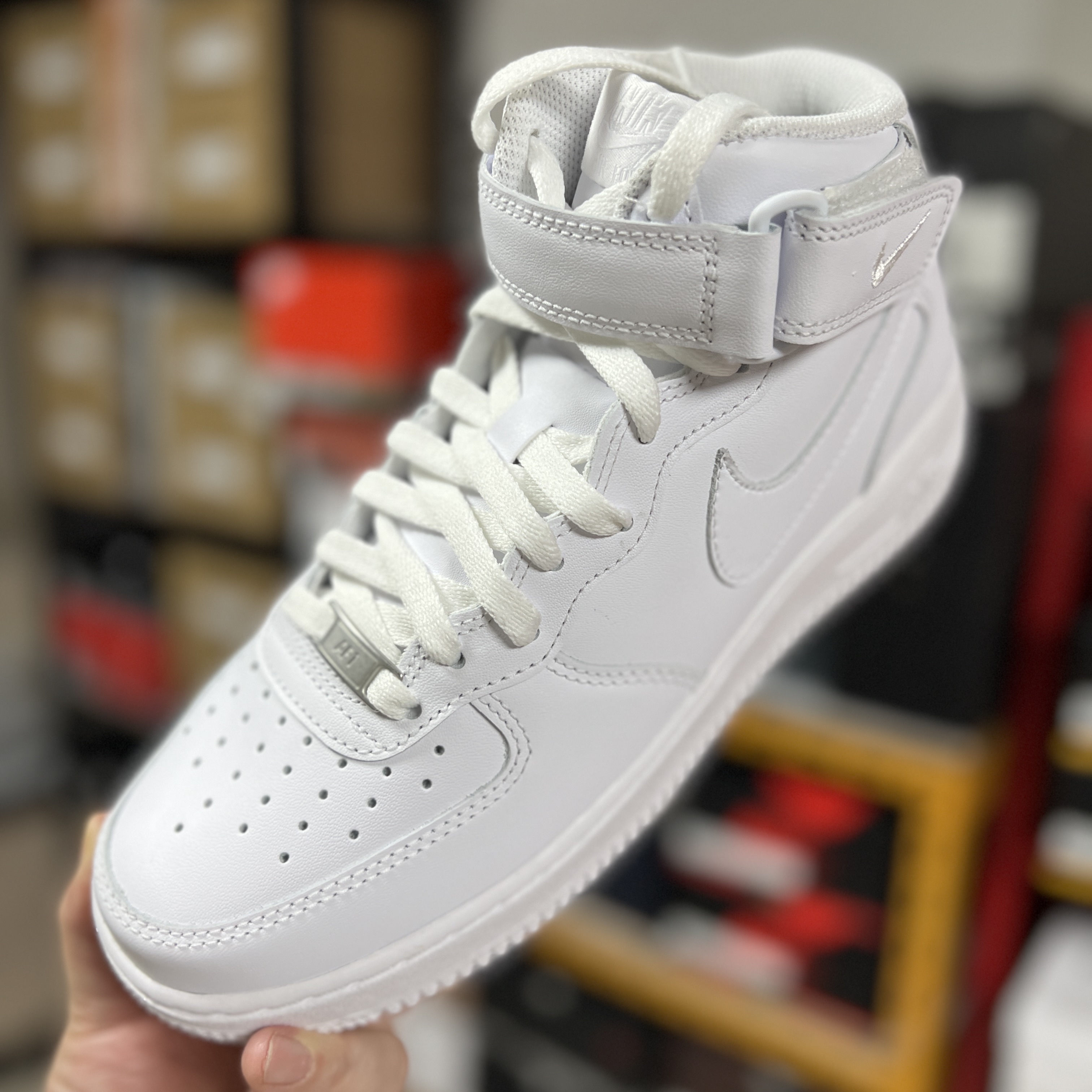 Nike Air Force 1 Mid '07 White 착용 스타일 - 1