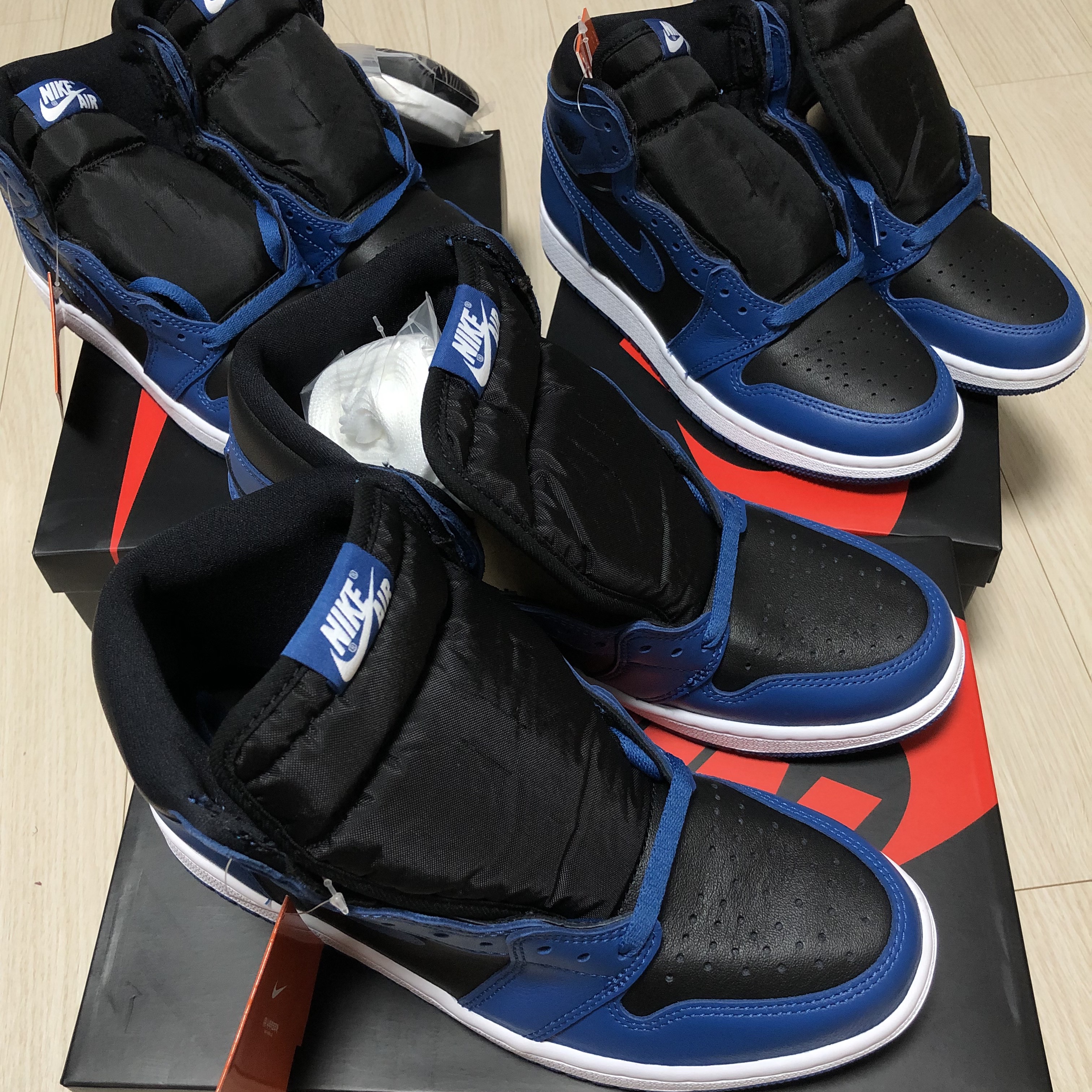 Jordan 1 Retro High OG Dark Marina Blue, (GS) Jordan 1 Retro High OG Dark Marina Blue 착용 스타일 - 1