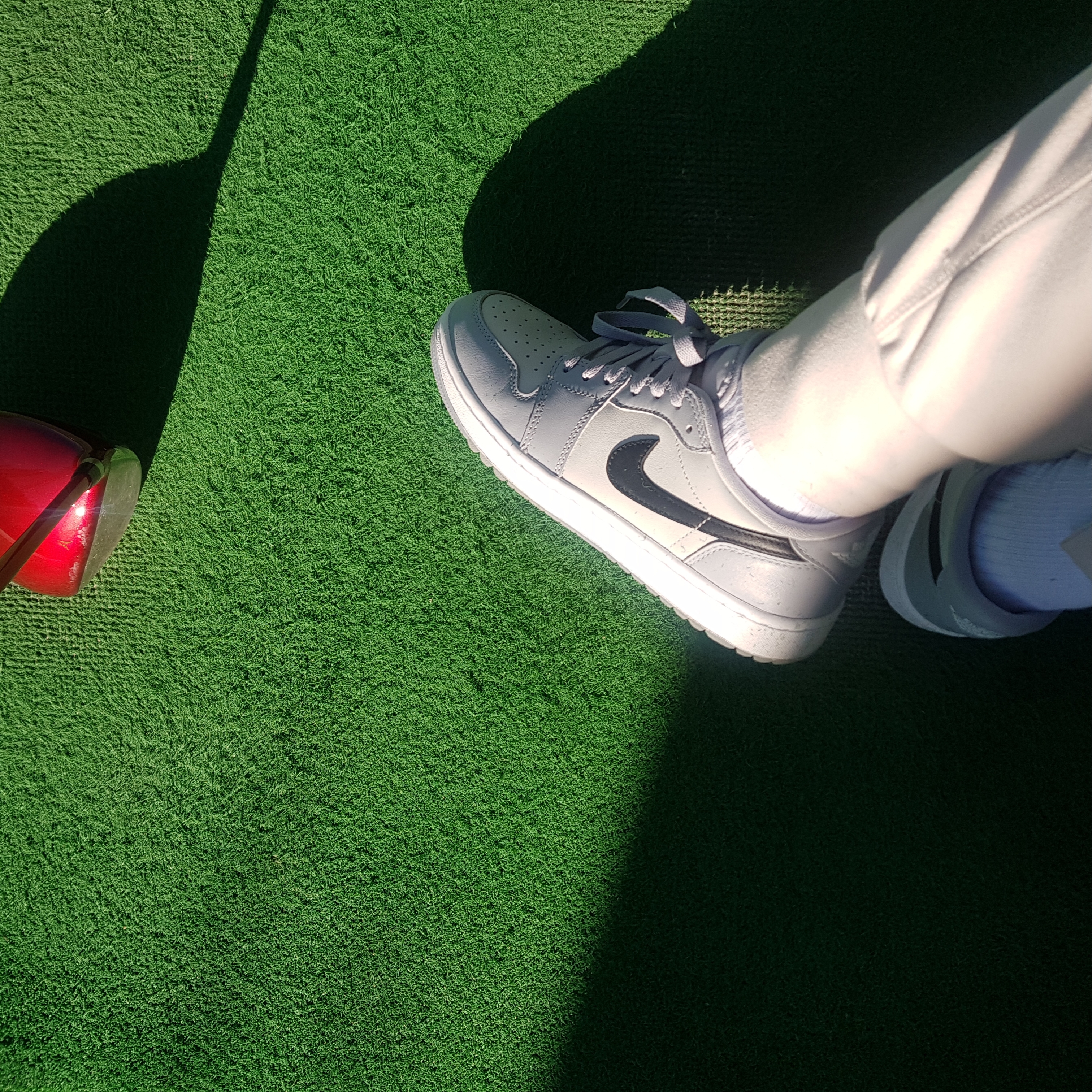 Jordan 1 Low Golf Wolf Grey 착용 스타일