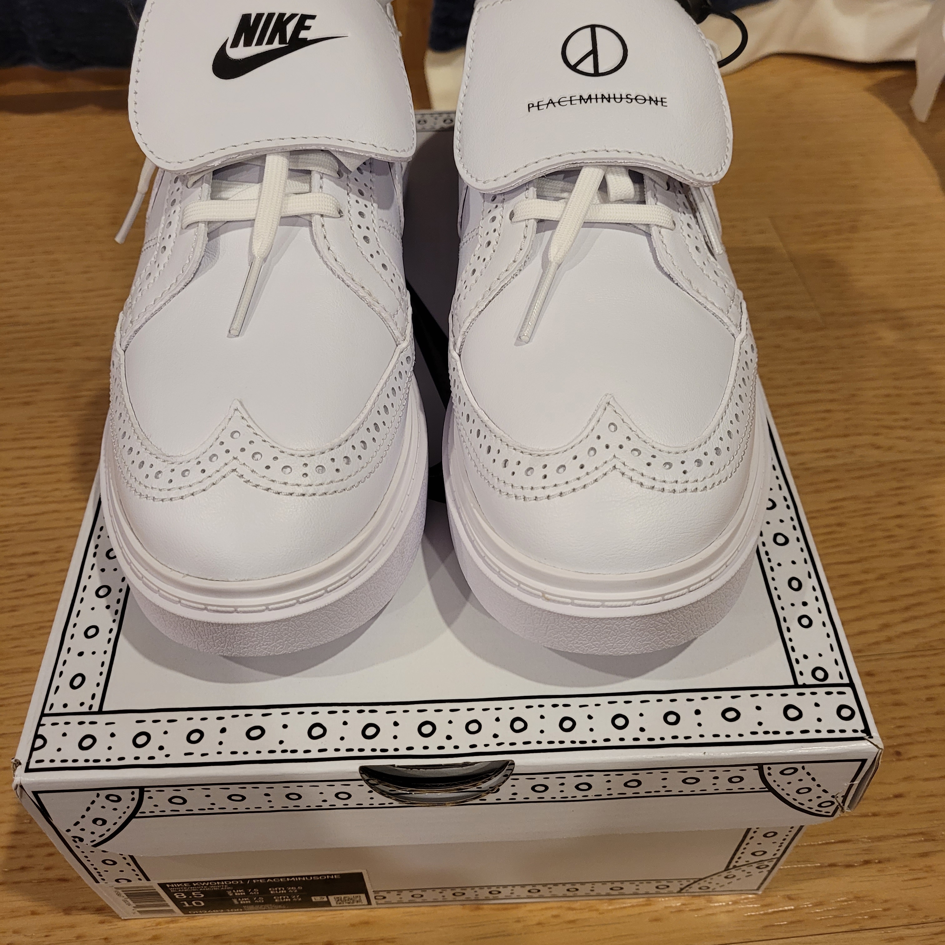 Nike x Peaceminusone Kwondo1 White 착용 스타일 - 2