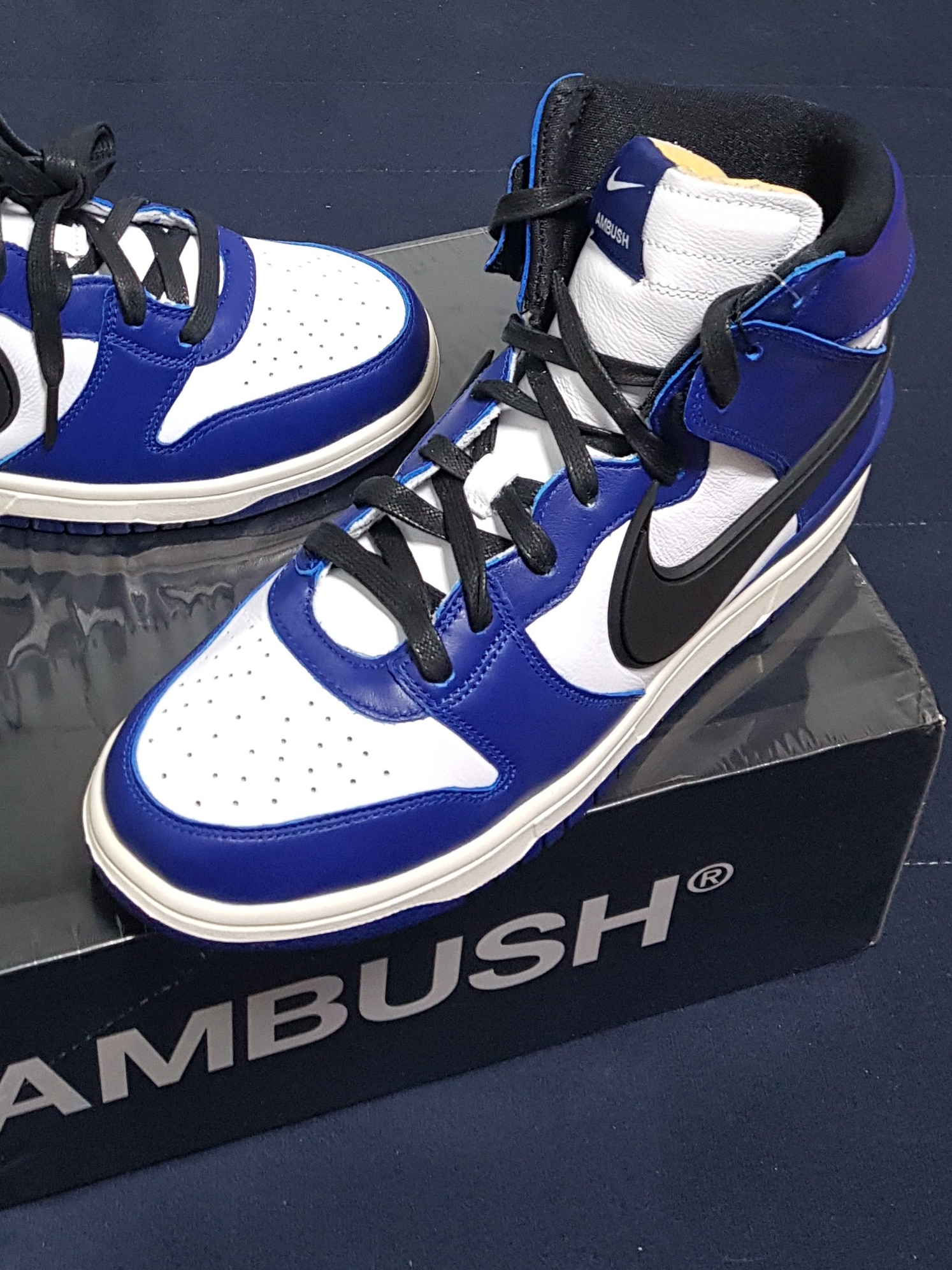 Nike x Ambush Dunk High Deep Royal Blue 착용 스타일 - 2