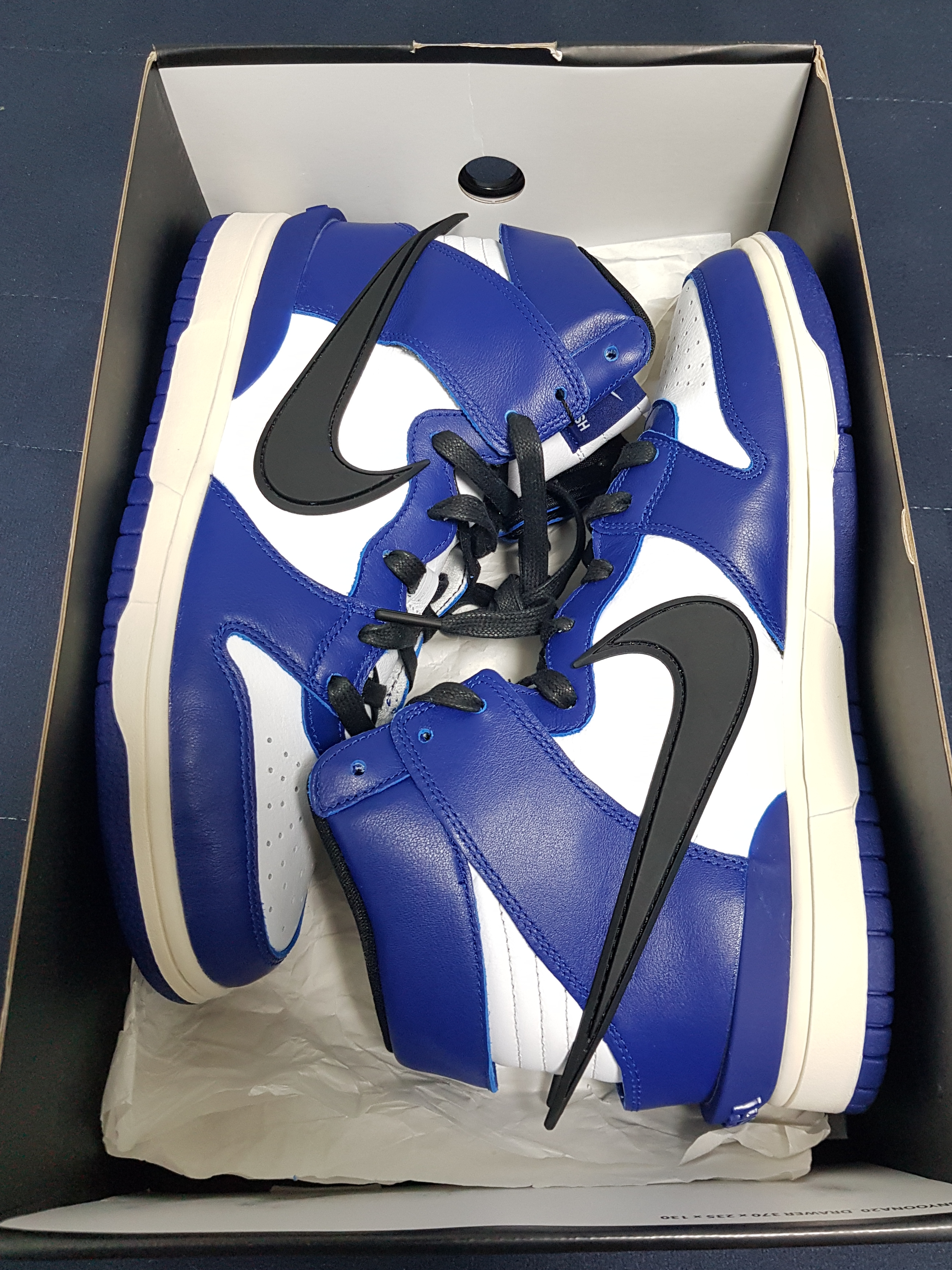 Nike x Ambush Dunk High Deep Royal Blue 착용 스타일 - 5