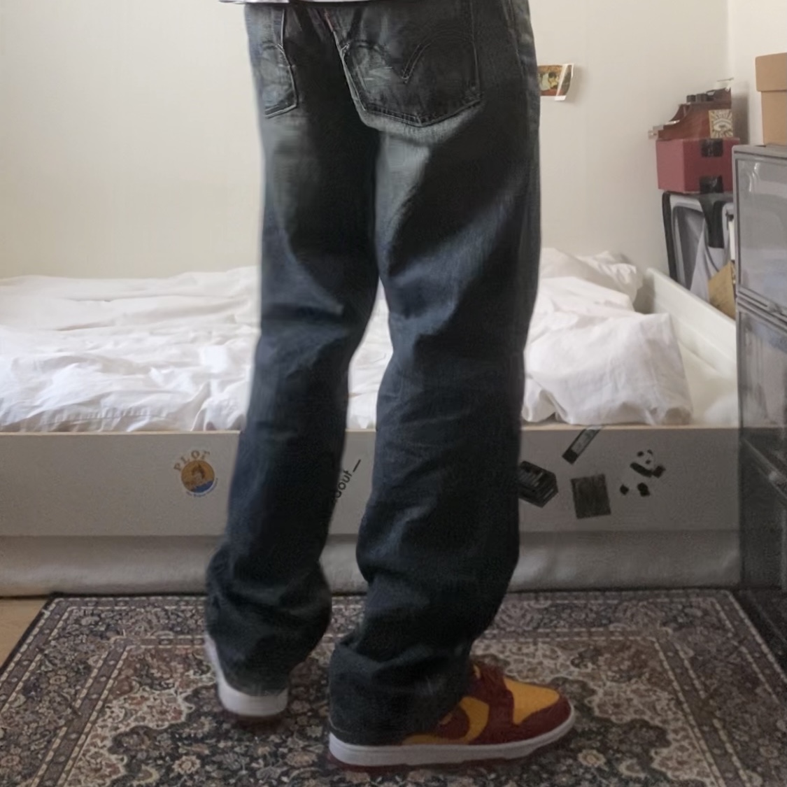Nike Dunk Low Retro Championship Gold 착용 스타일 - 2