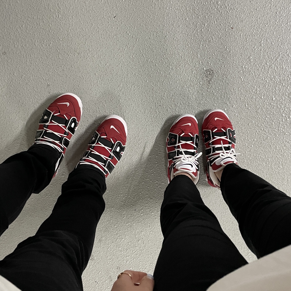 Nike Air More Uptempo 96 Bulls 2021, (GS) Nike Air More Uptempo 96 Bulls 2021 착용 스타일