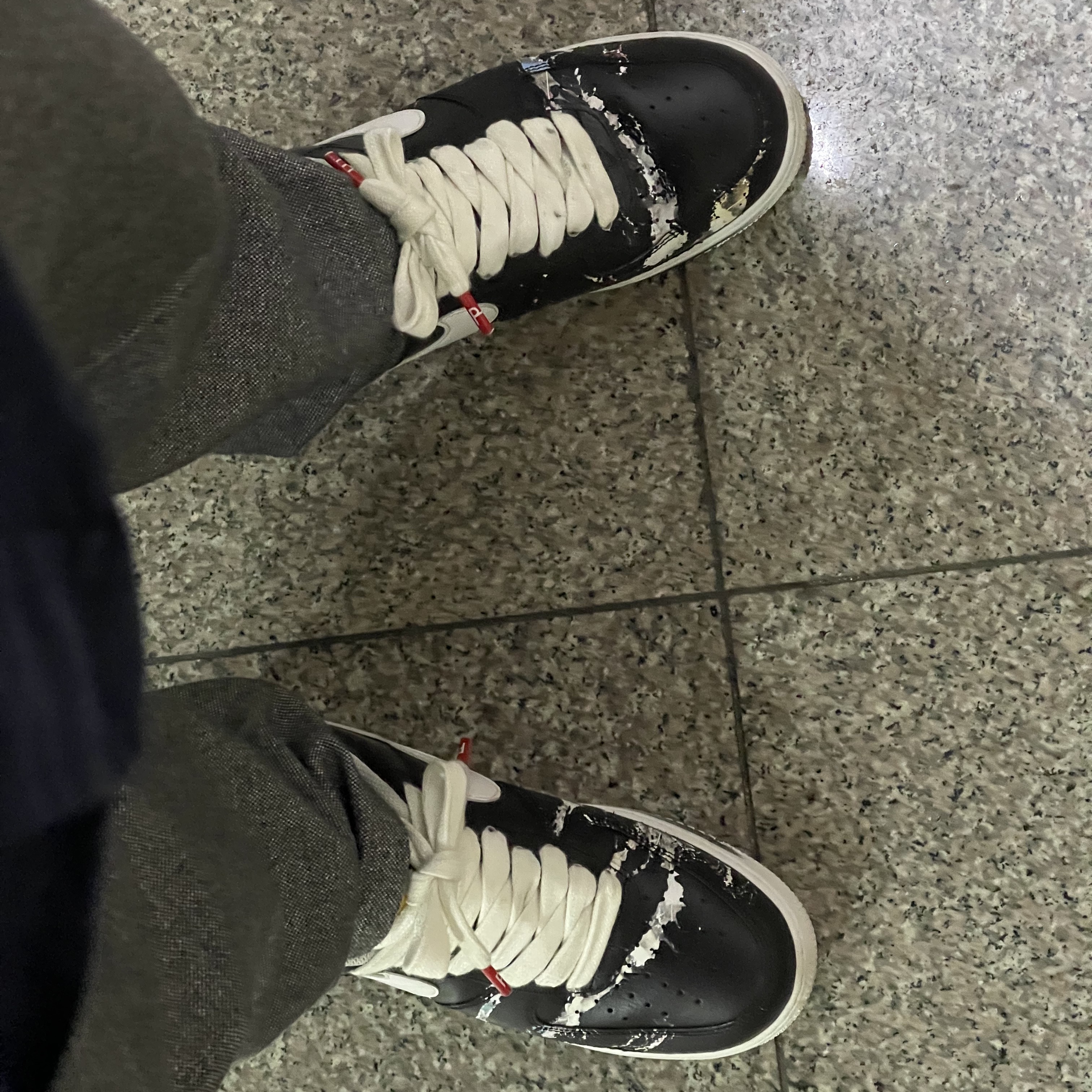 Nike x Peaceminusone Air Force 1 Low Para-Noise 착용 스타일 - 1