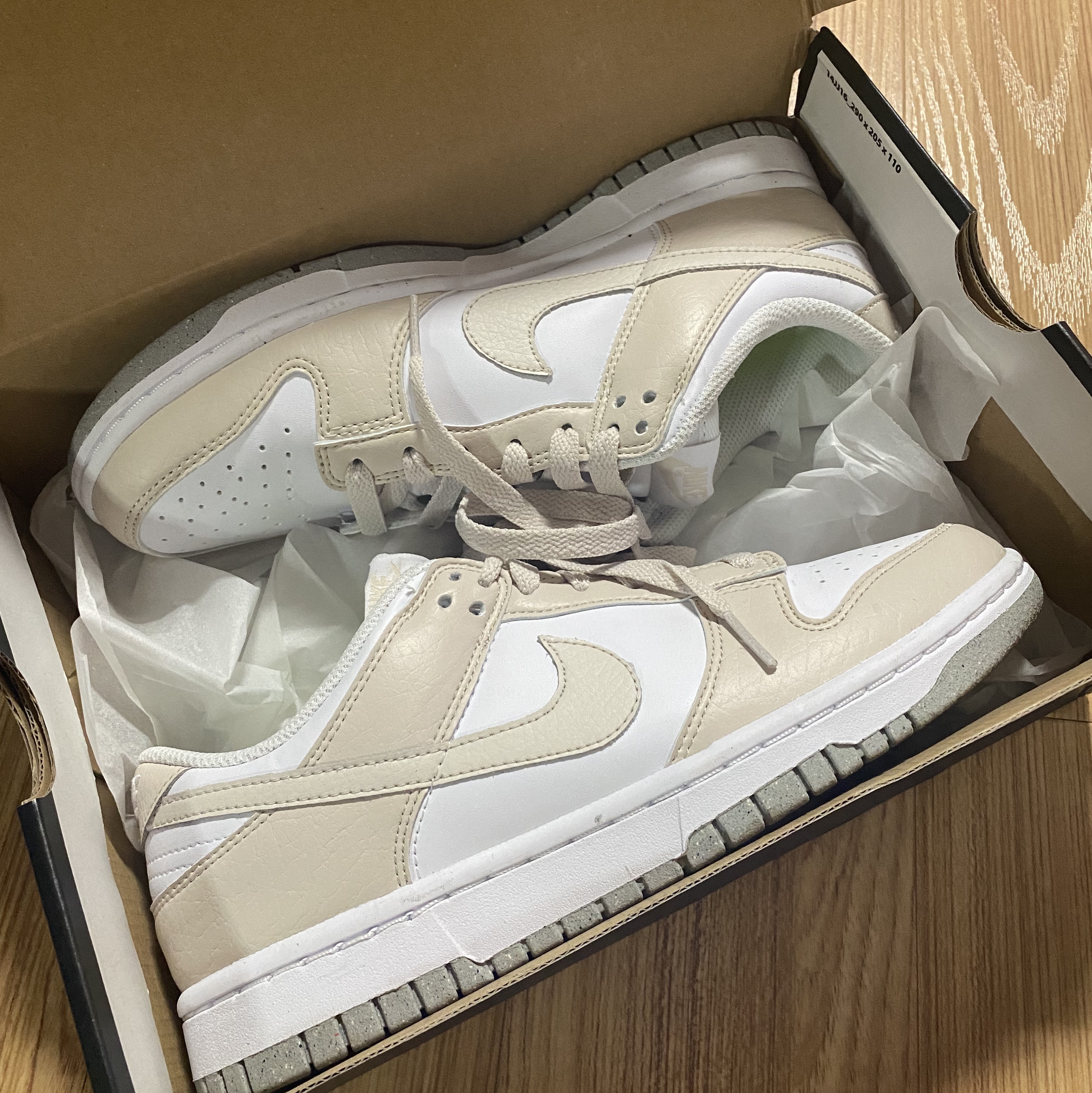 (W) Nike Dunk Low Next Nature Light Orewood Brown 착용 스타일