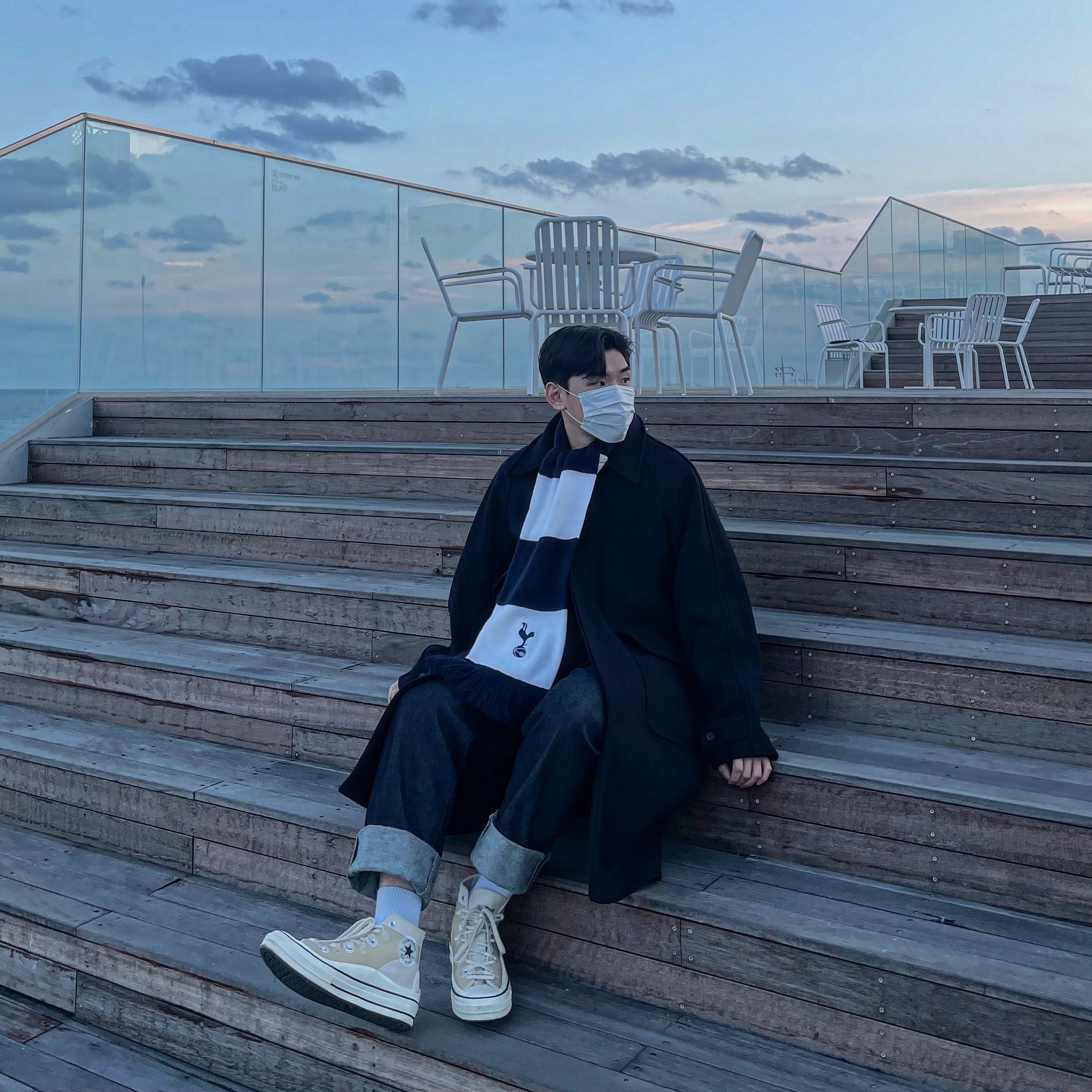 Converse x Kim Jones Chuck 70 Utility Wave High Natural Ivory 착용 스타일