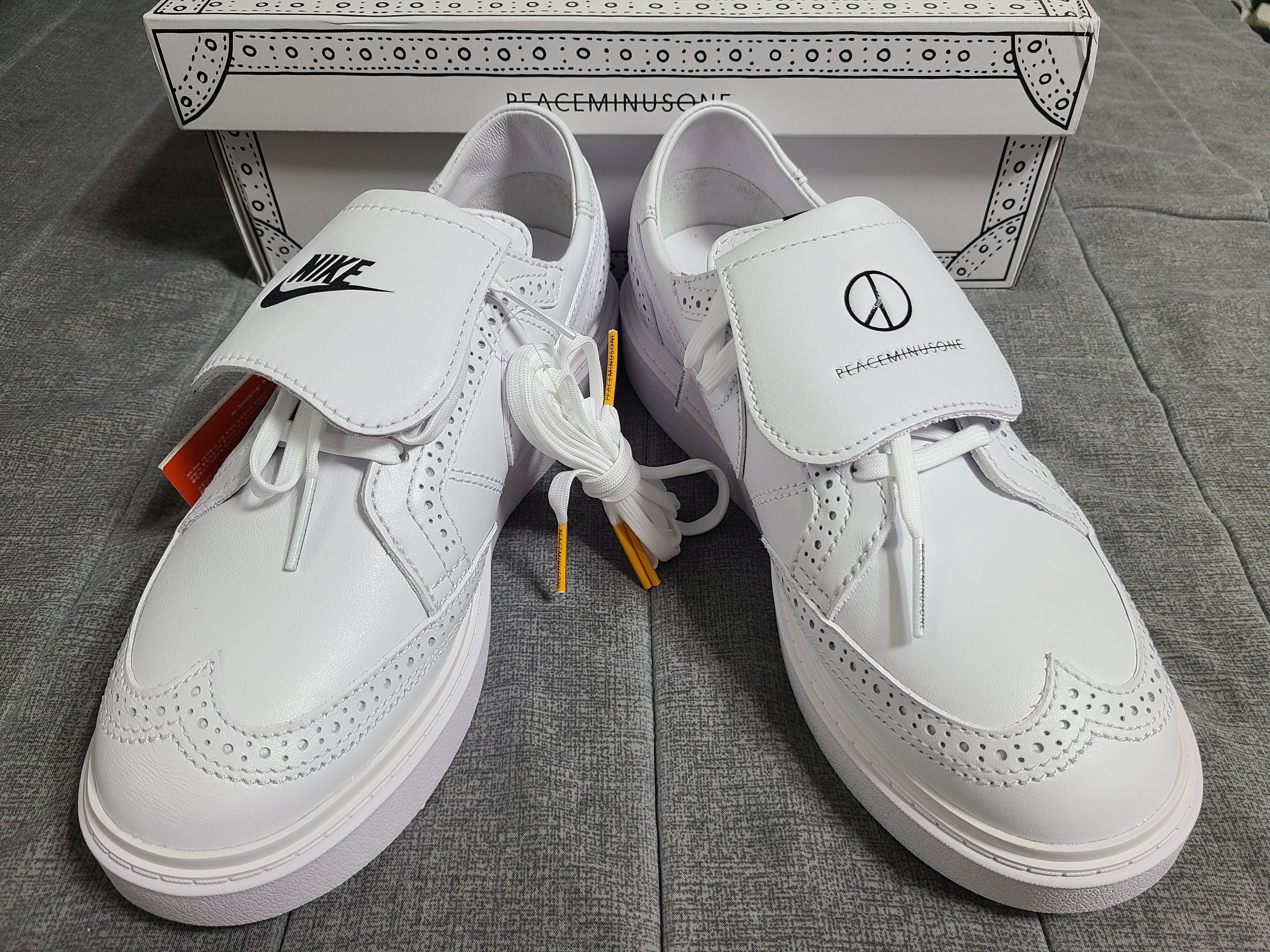Nike x Peaceminusone Kwondo1 White 착용 스타일