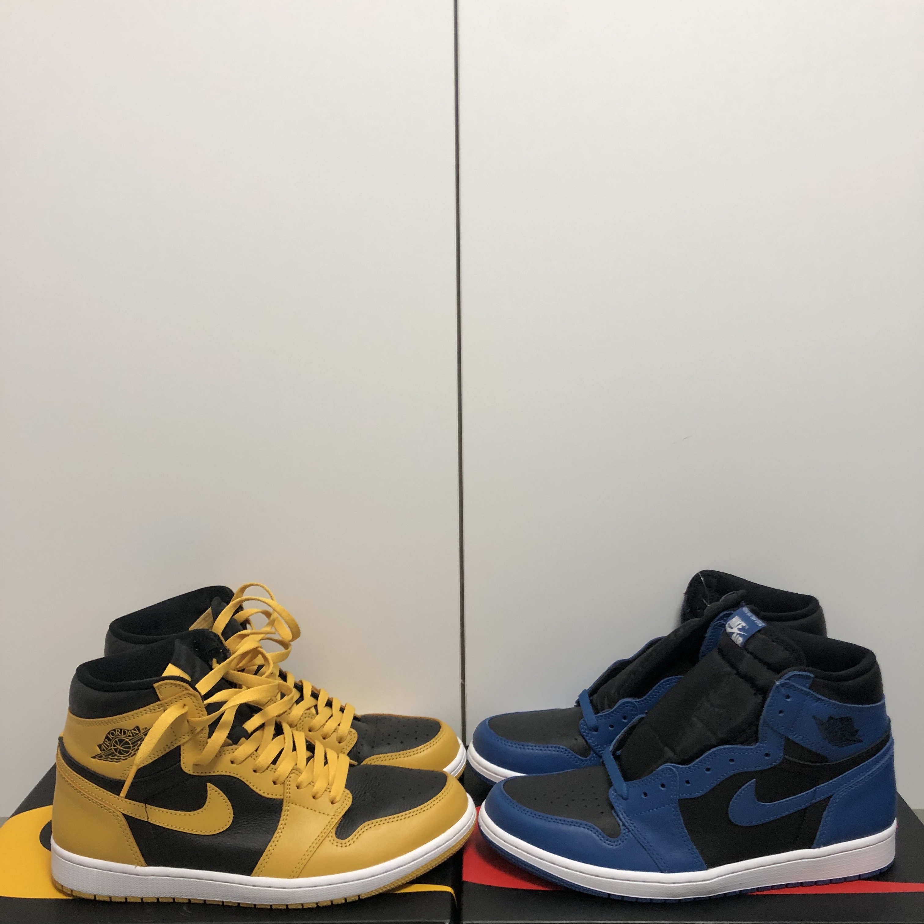 Jordan 1 Retro High OG Dark Marina Blue, Jordan 1 Retro High OG Pollen 착용 스타일