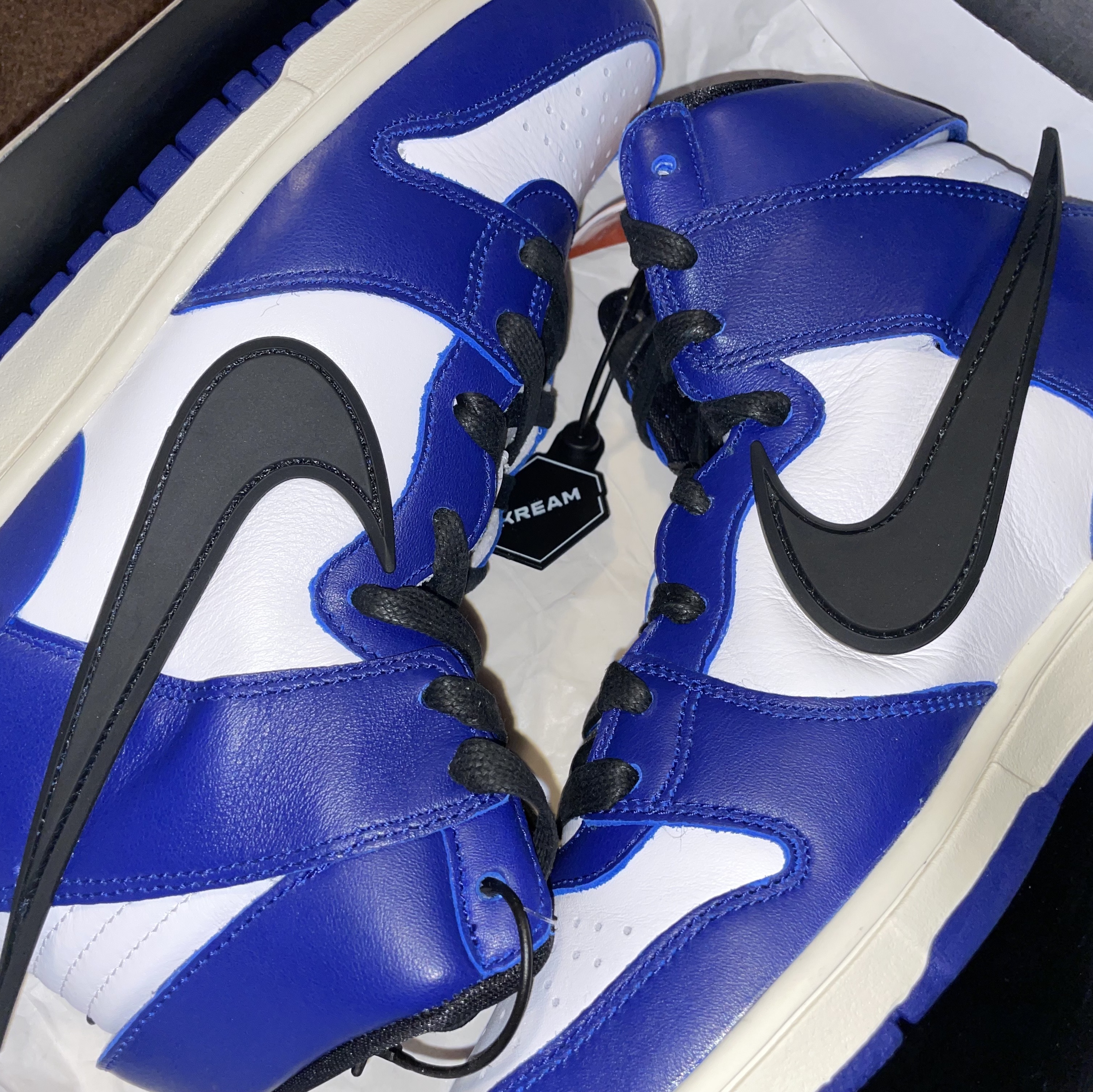 Nike x Ambush Dunk High Deep Royal Blue 착용 스타일 - 1