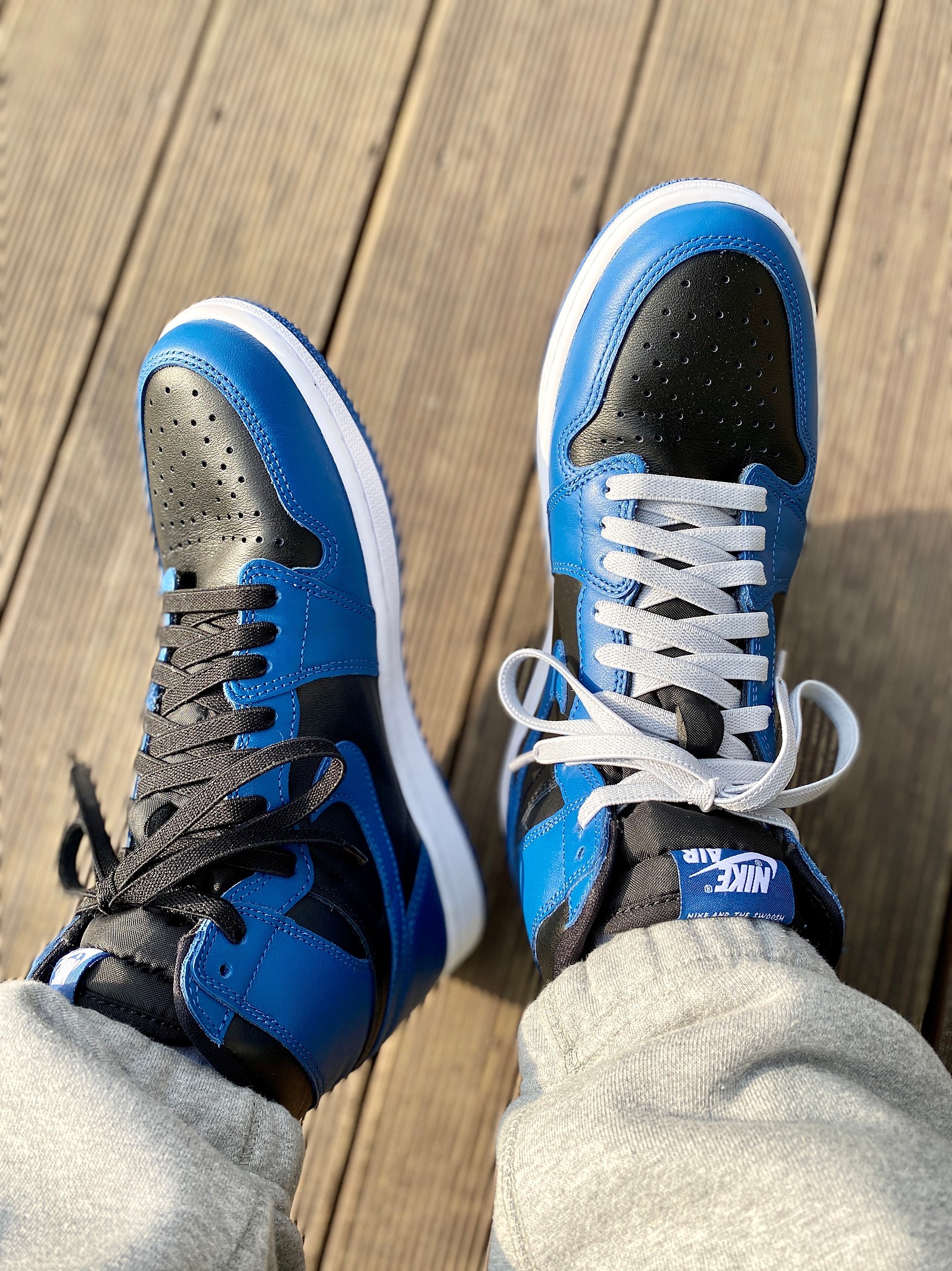 Jordan 1 Retro High OG Dark Marina Blue 착용 스타일