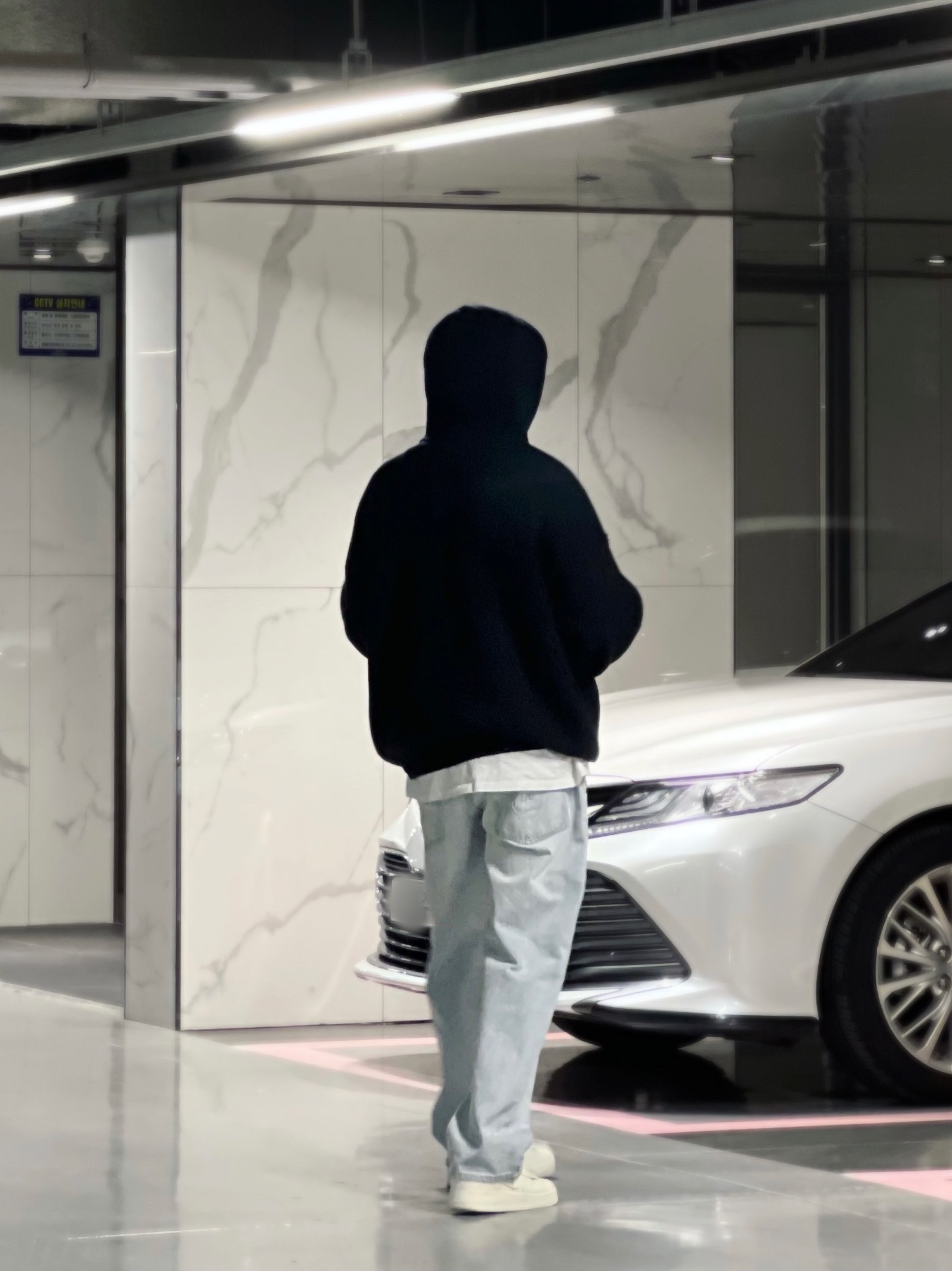 Nike x Comme des Garcons Homme Plus Air Force Mid White, Essentials Knit Hoodie Black - 20FW 착용 스타일 - 1