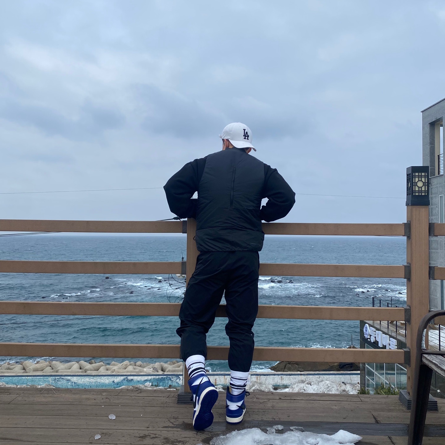 Nike x Ambush Dunk High Deep Royal Blue 착용 스타일