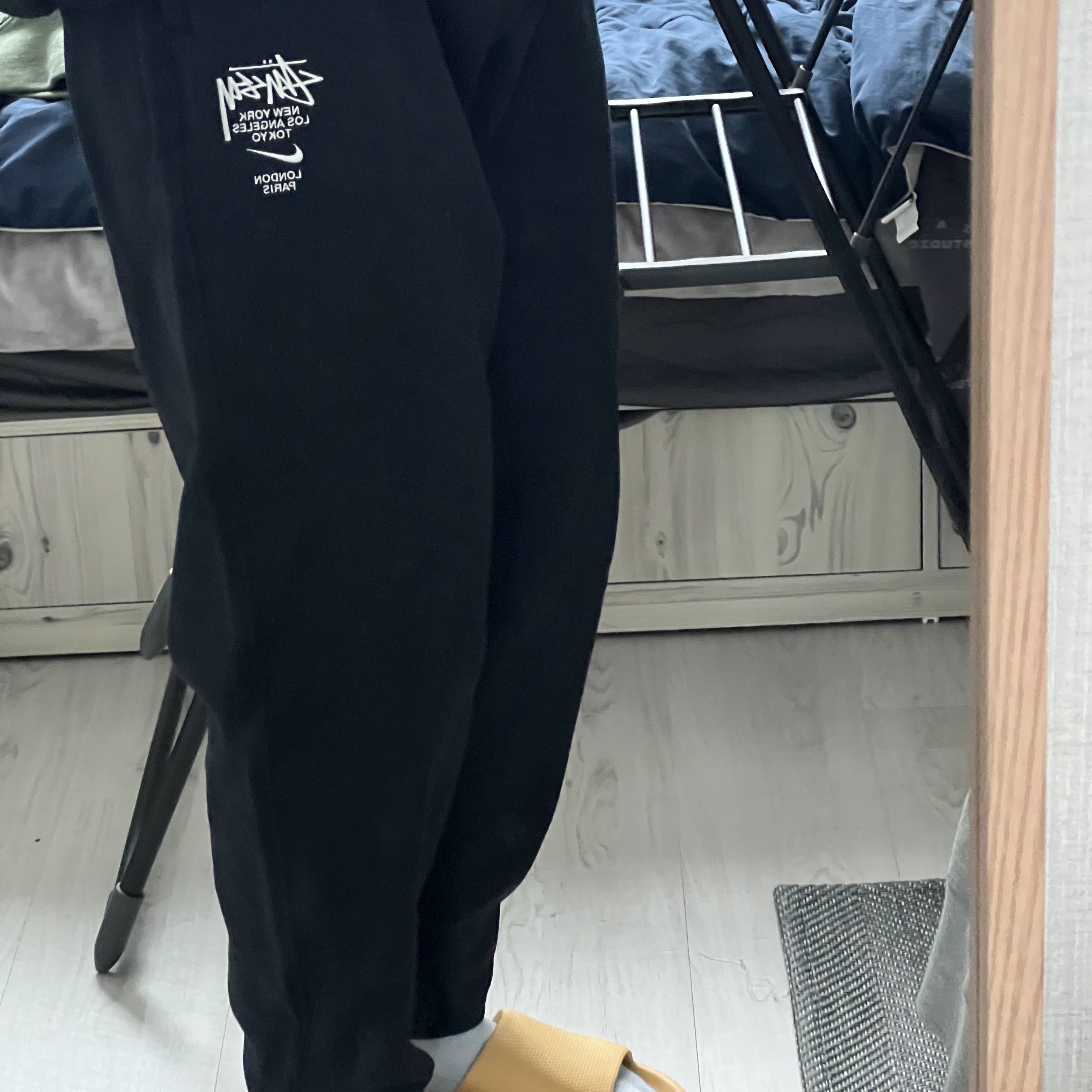Nike x Stussy NRG ZR Fleece Pants Black - US/EU 착용 스타일
