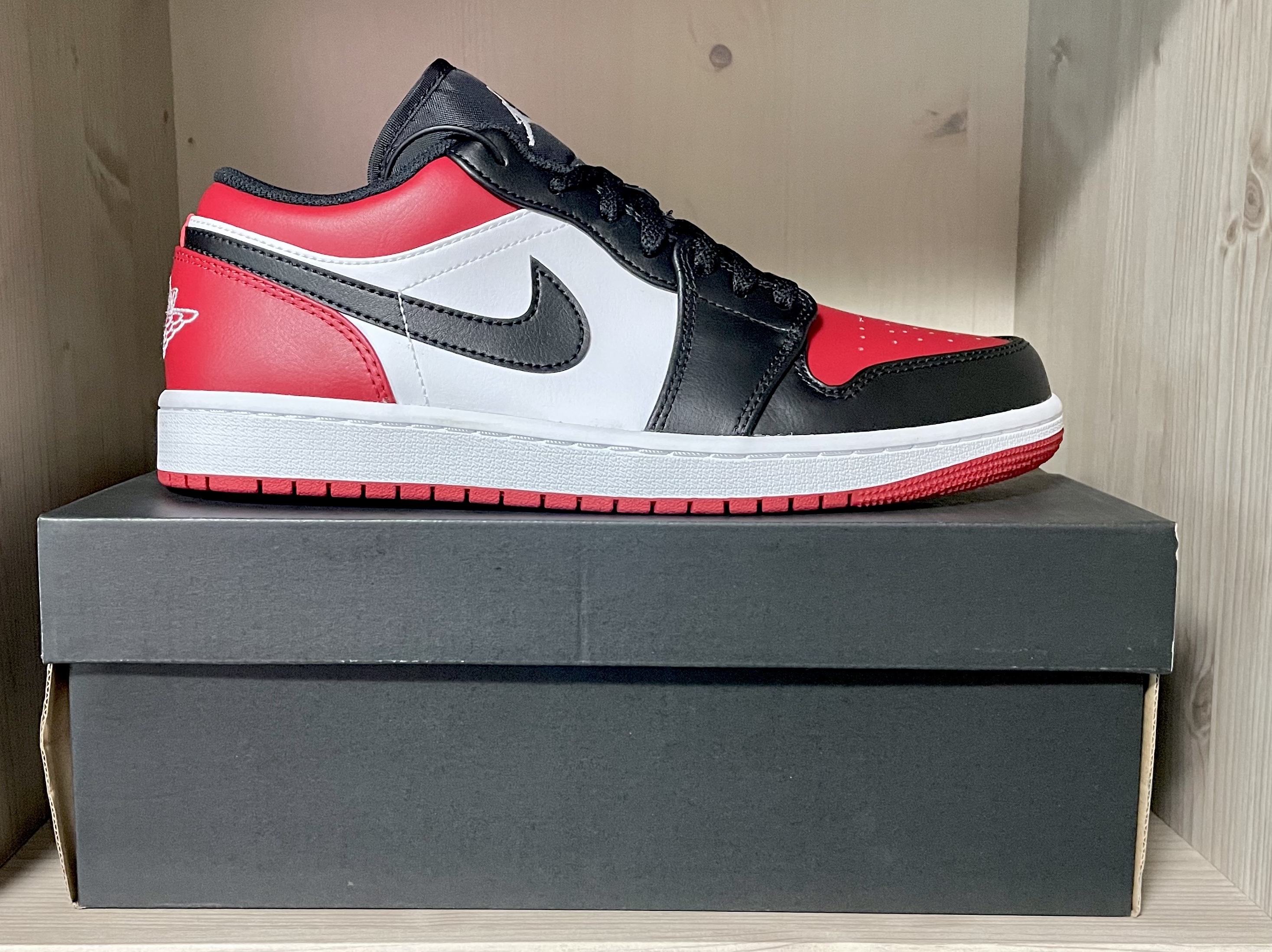 Jordan 1 Low Bred Toe 착용 스타일