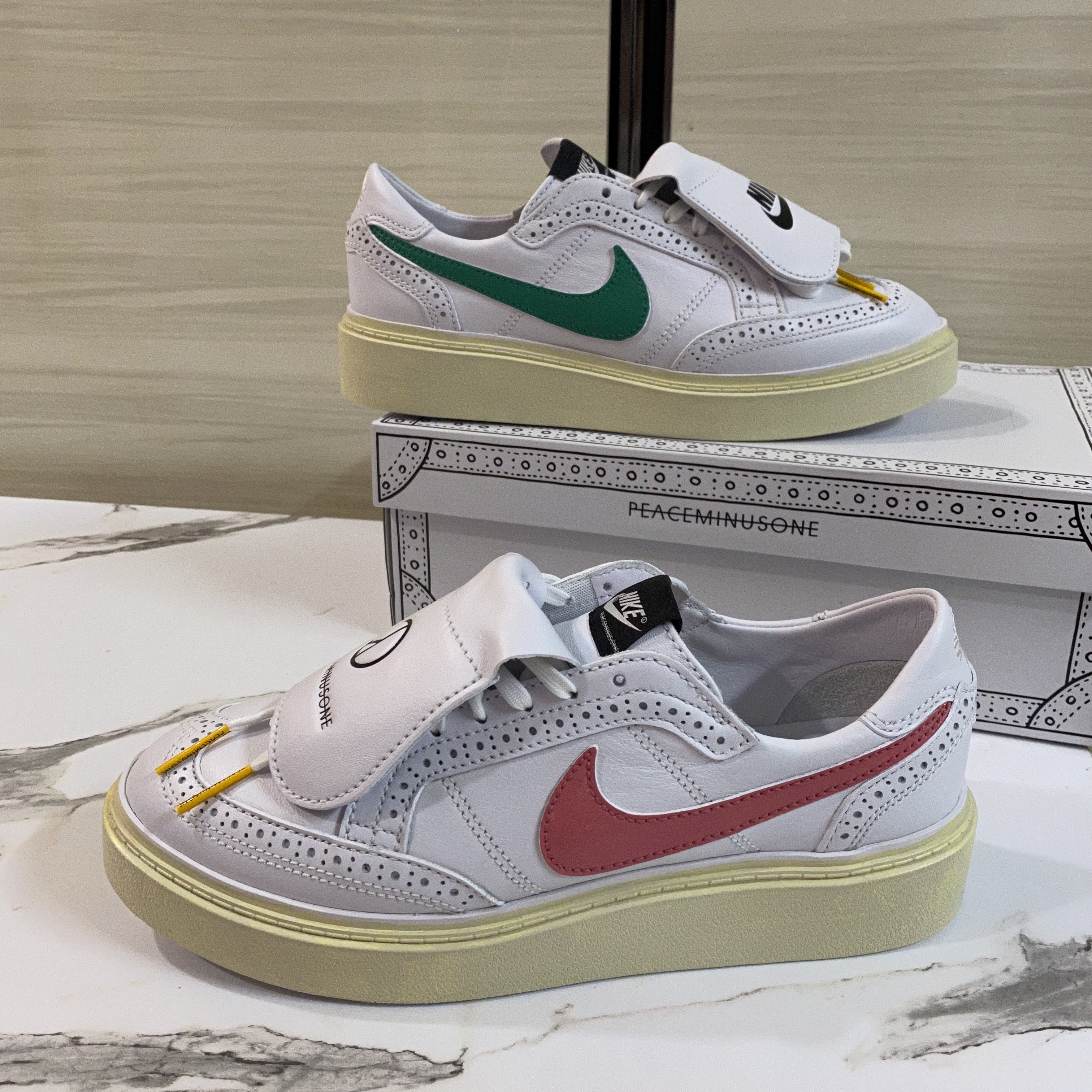 Nike x Peaceminusone Kwondo1 White 착용 스타일 - 1