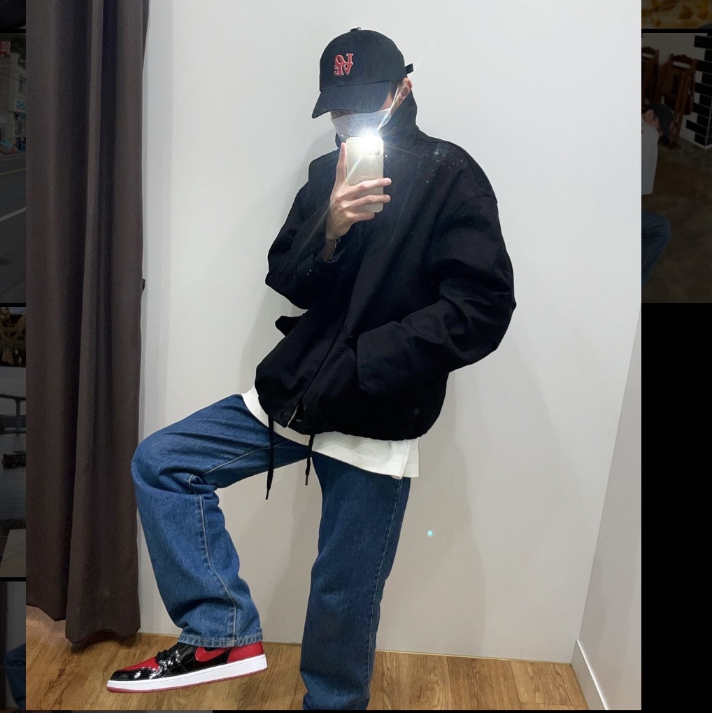 Jordan 1 Retro High OG Patent Bred 착용 스타일 - 3