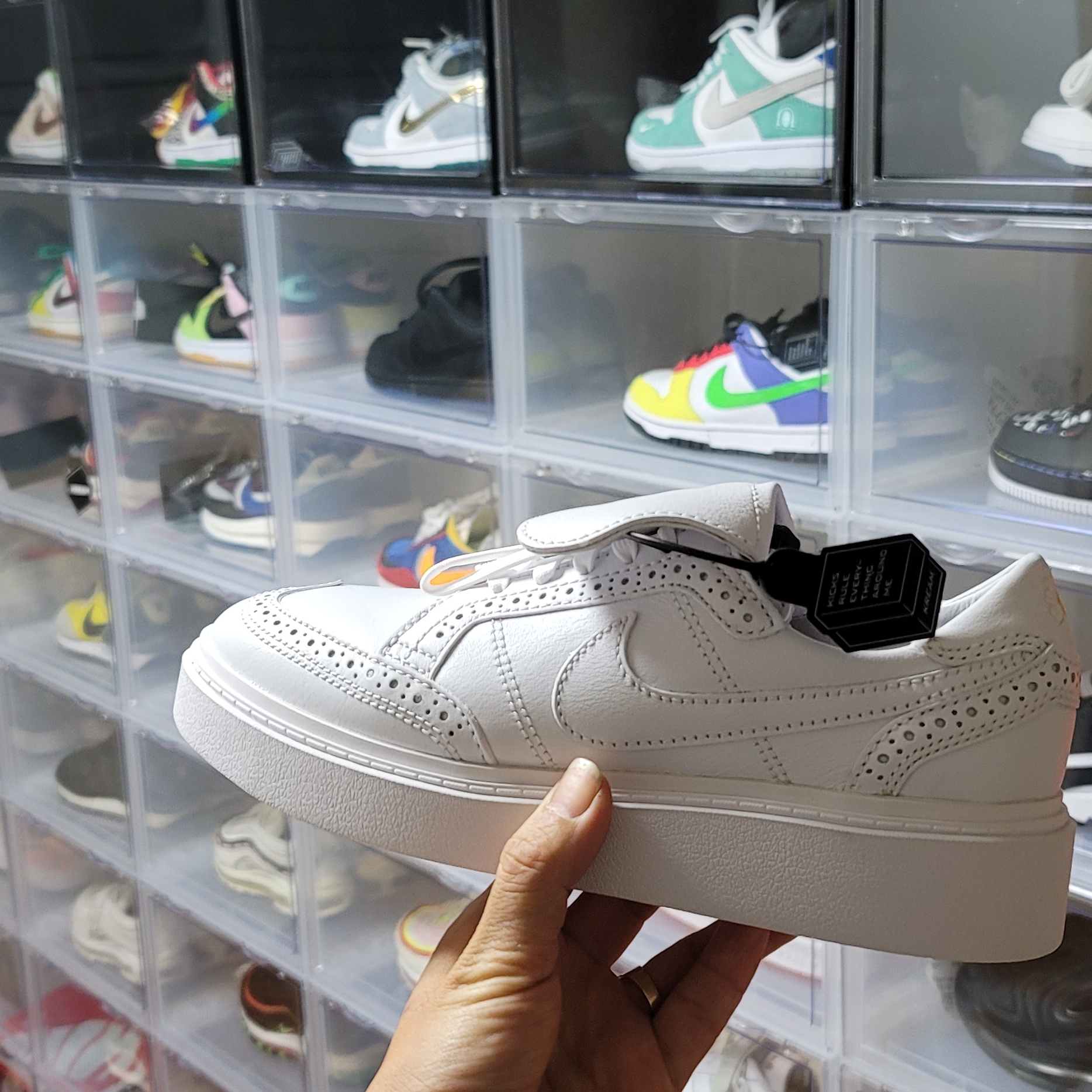 Nike x Peaceminusone Kwondo1 White 착용 스타일 - 1