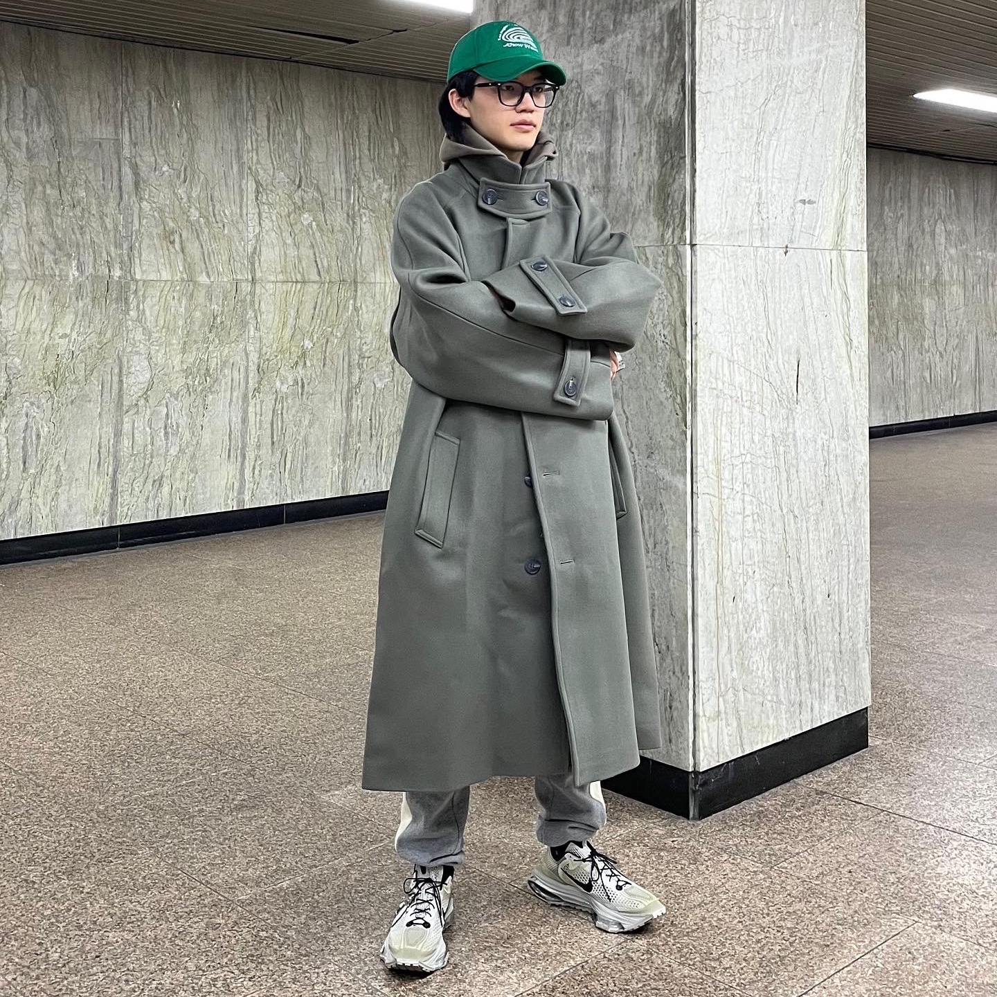 Nike x Matthew M Williams Zoom 004 Stone 착용 스타일