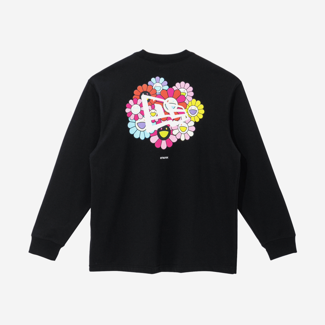 New Era x Murakami Takashi Flower Long Sleeve T-Shirt Black 상세 이미지 2