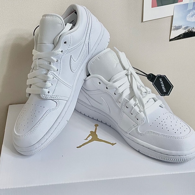 (W) Jordan 1 Low Triple White 2020 착용 스타일