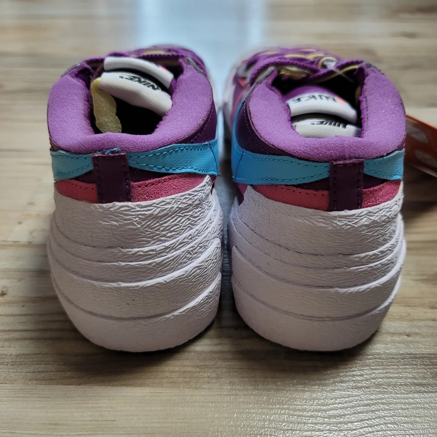 Nike x Sacai x Kaws Blazer Low Purple Dusk 착용 스타일 - 3