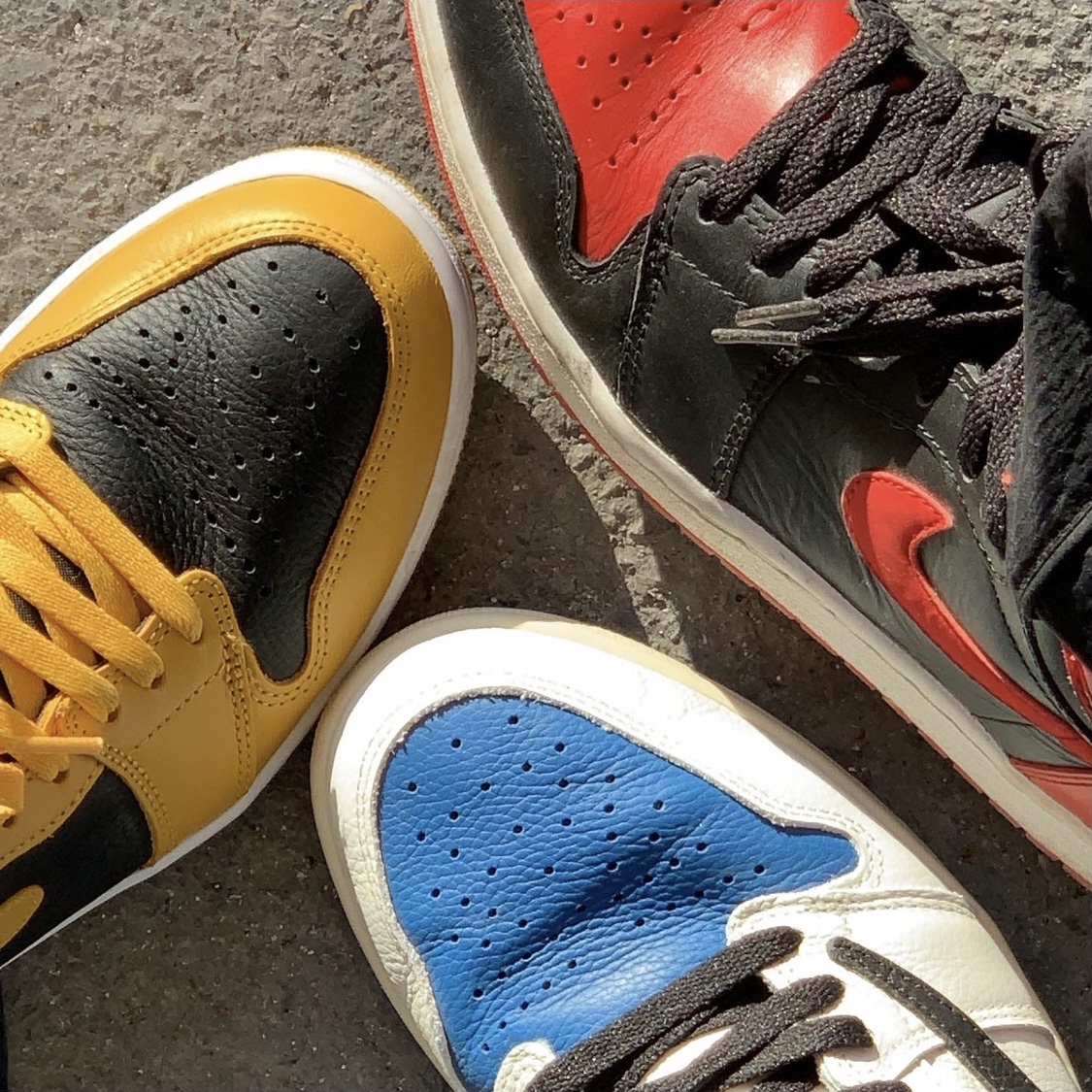 Jordan 1 x Travis Scott x Fragment Retro High OG SP Military Blue, C.P. Company Cotton Goggle Beanie Gauze White - 21SS 착용 스타일 - 3