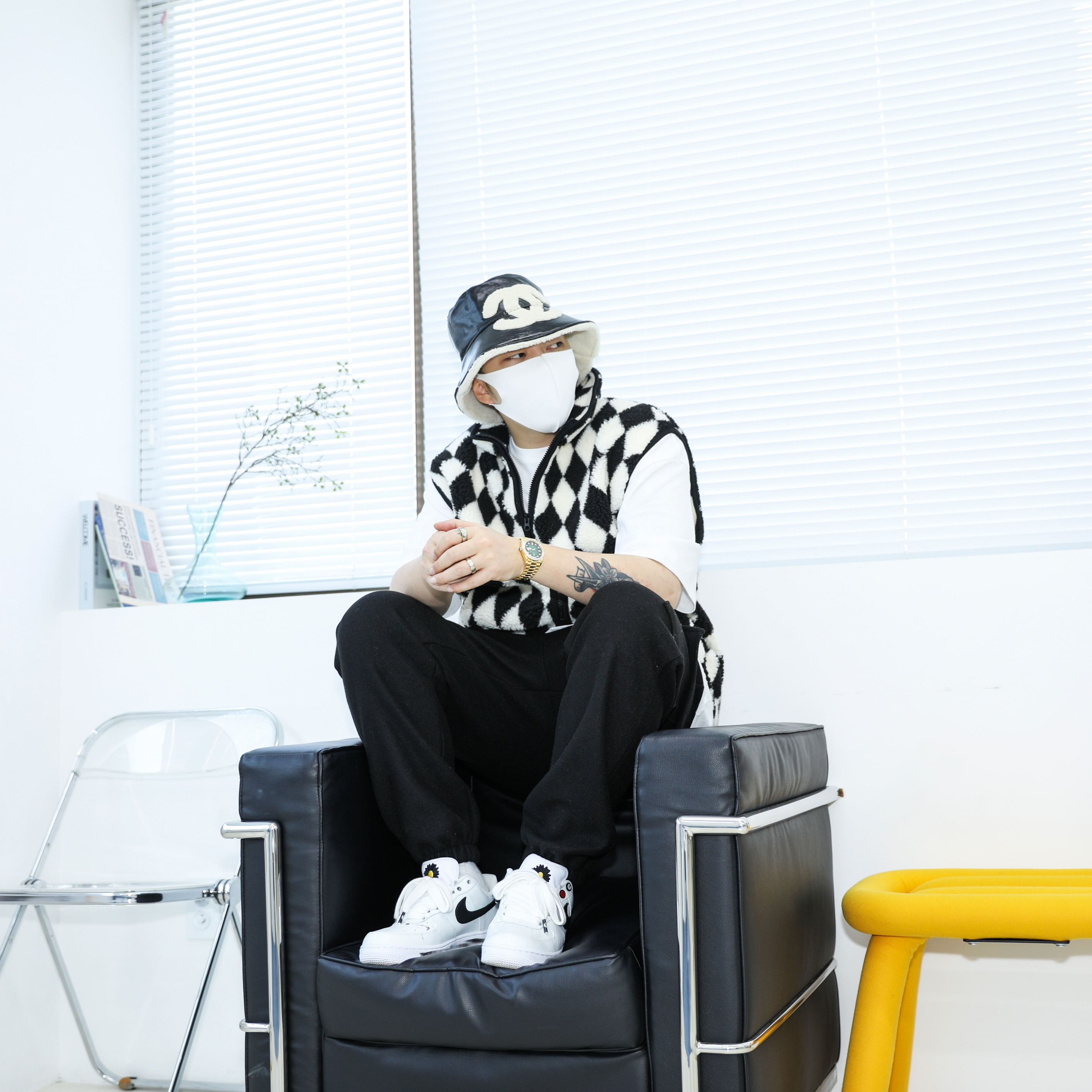 Nike x Peaceminusone Air Force 1 Low Para-Noise 2.0 착용 스타일 - 2